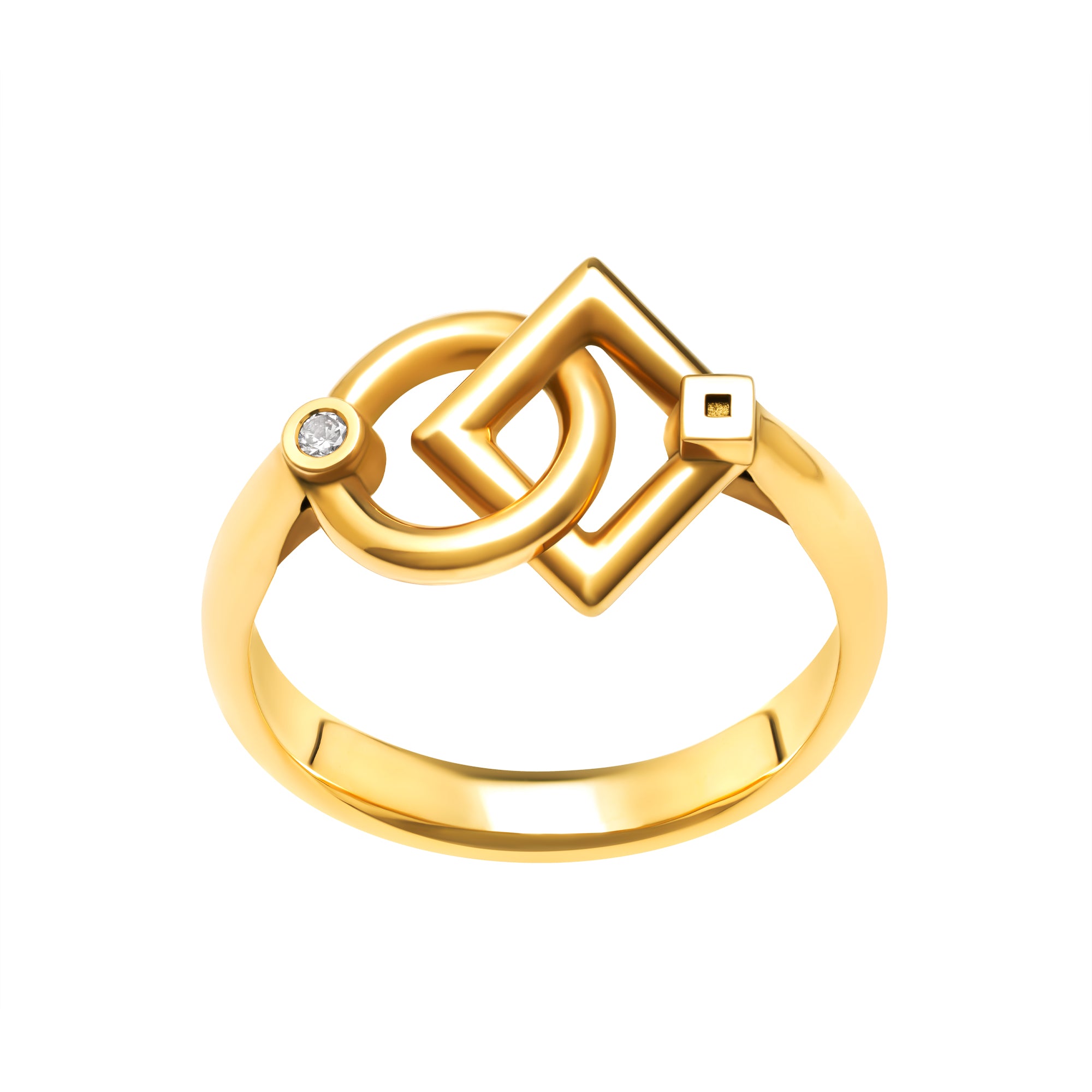 Bague inséparables small en or