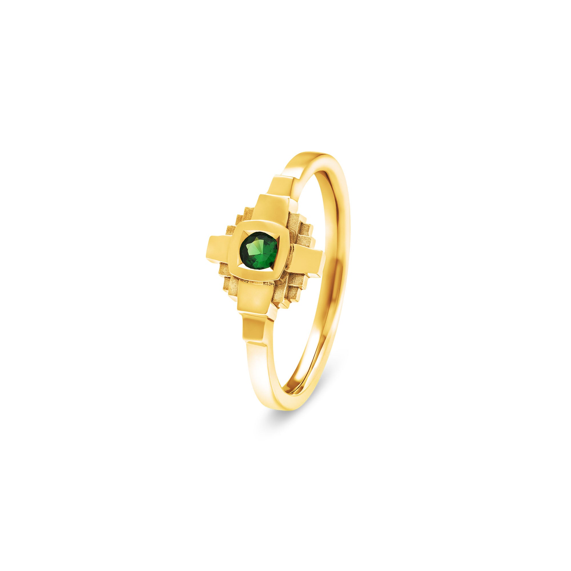 Esther Tsavorite green ring 3 mm