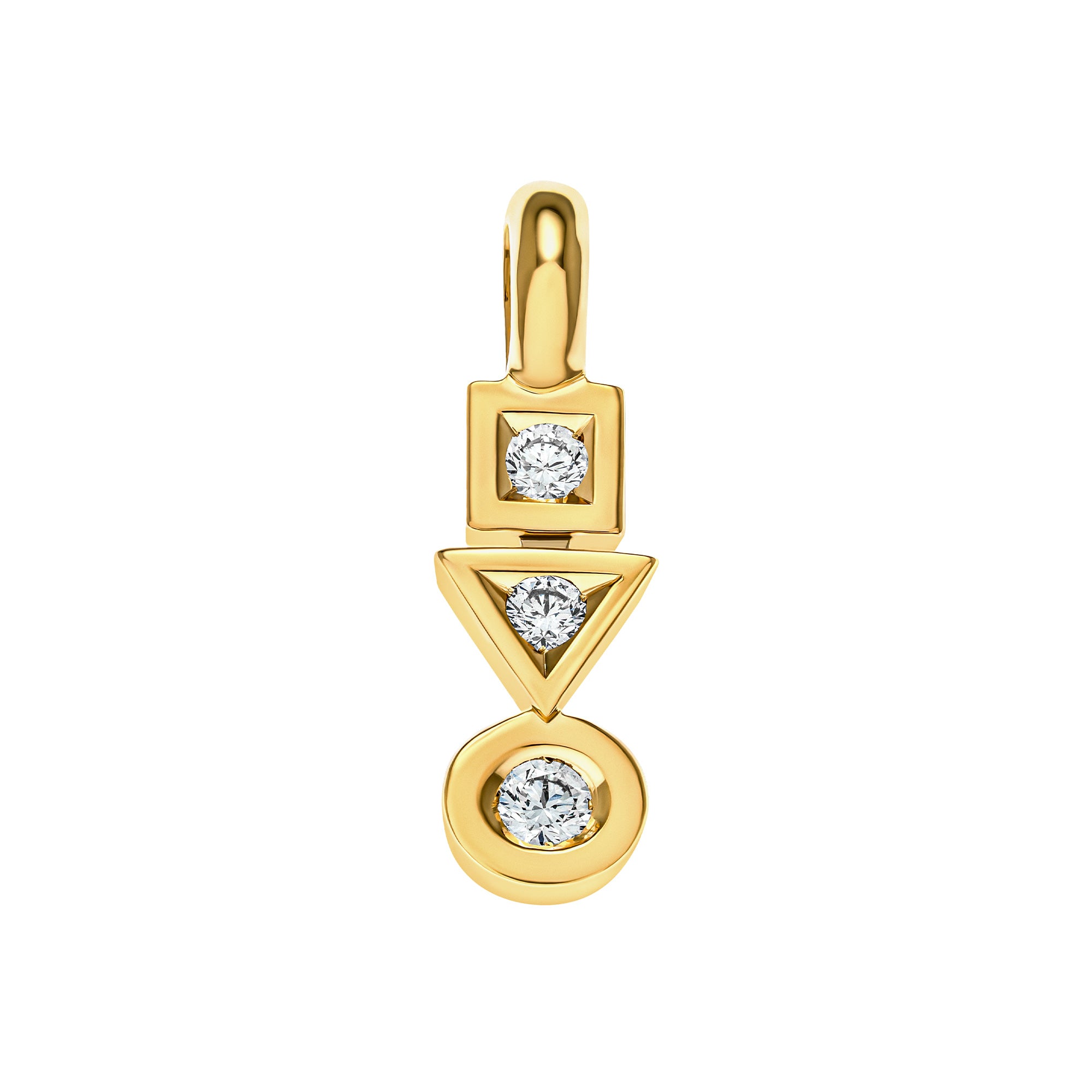 Pendant trilogy sens 0,15 carats