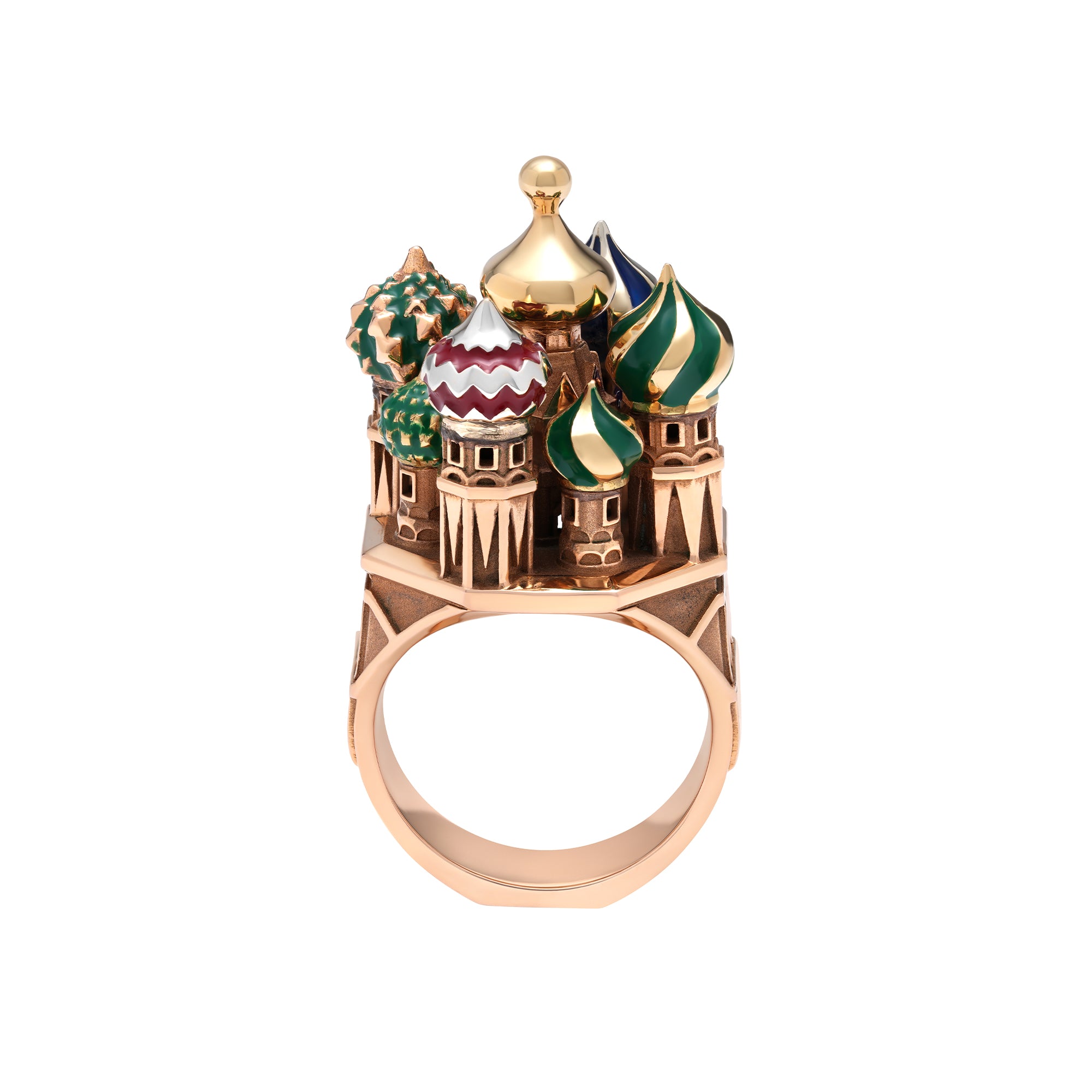 architecture Moscow ring in gold Tournaire