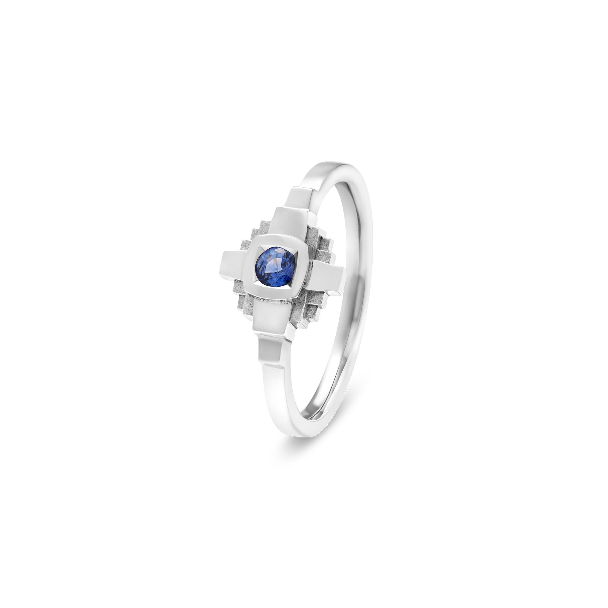 Esther ring 3 mm blue sapphire
