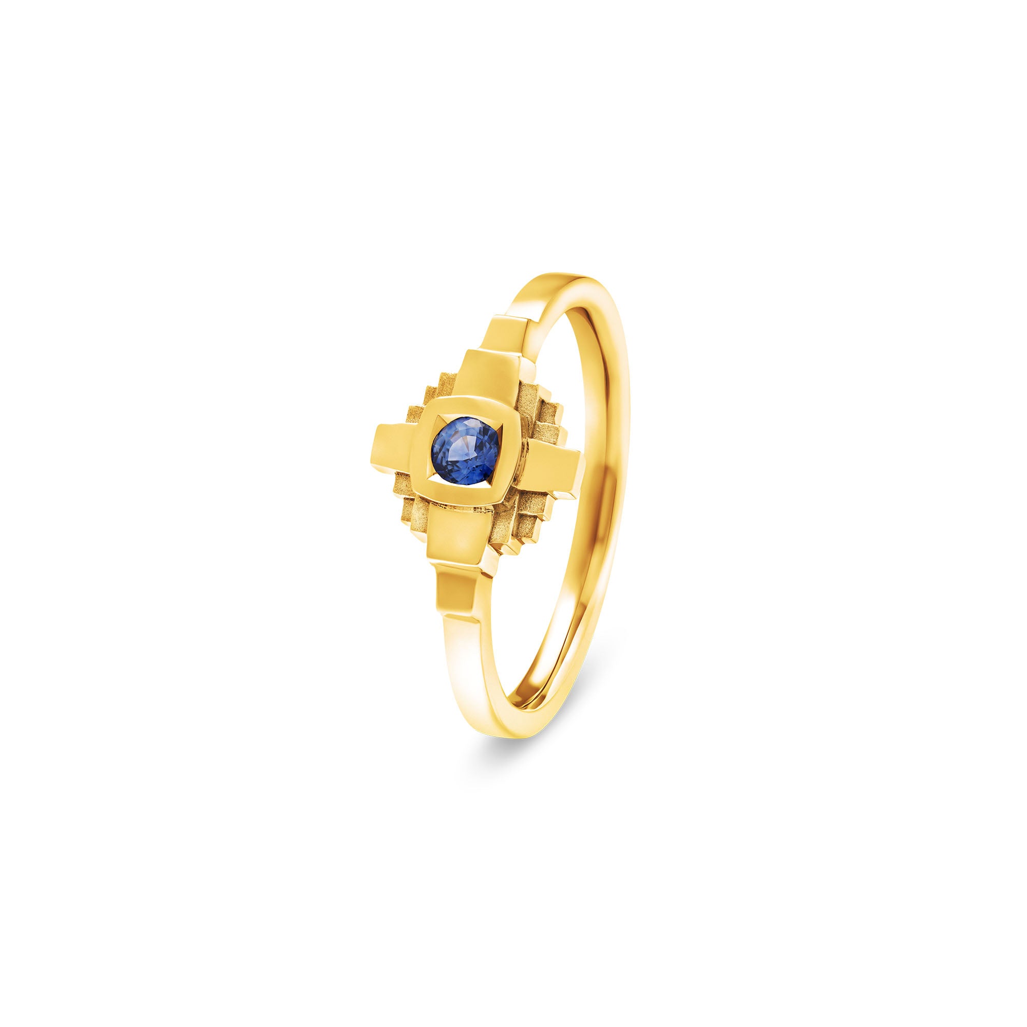 Esther ring 3 mm blue sapphire