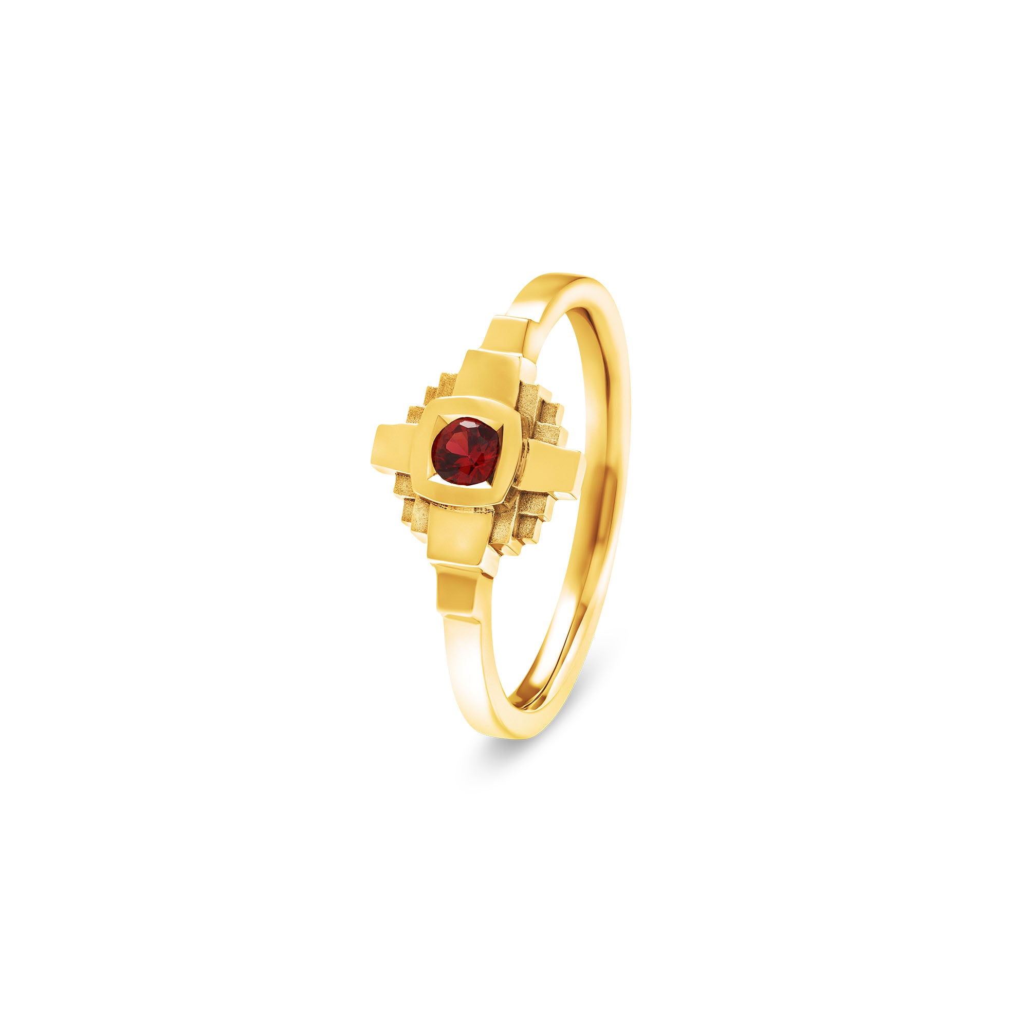 Esther ring 3 mm red sapphire