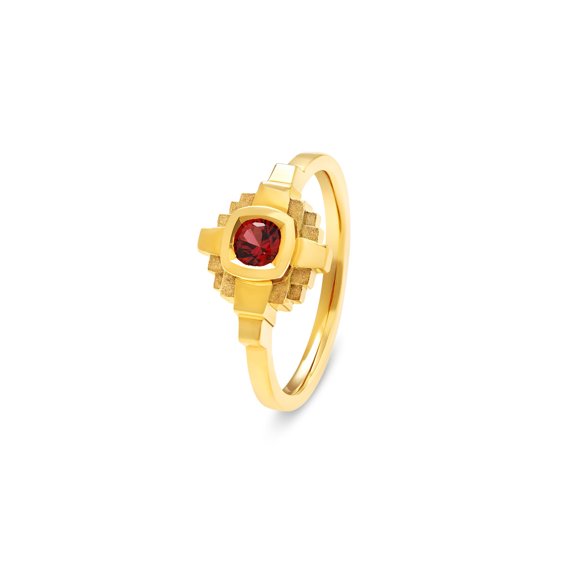 Bague Esther Saphir rouge 4 mm