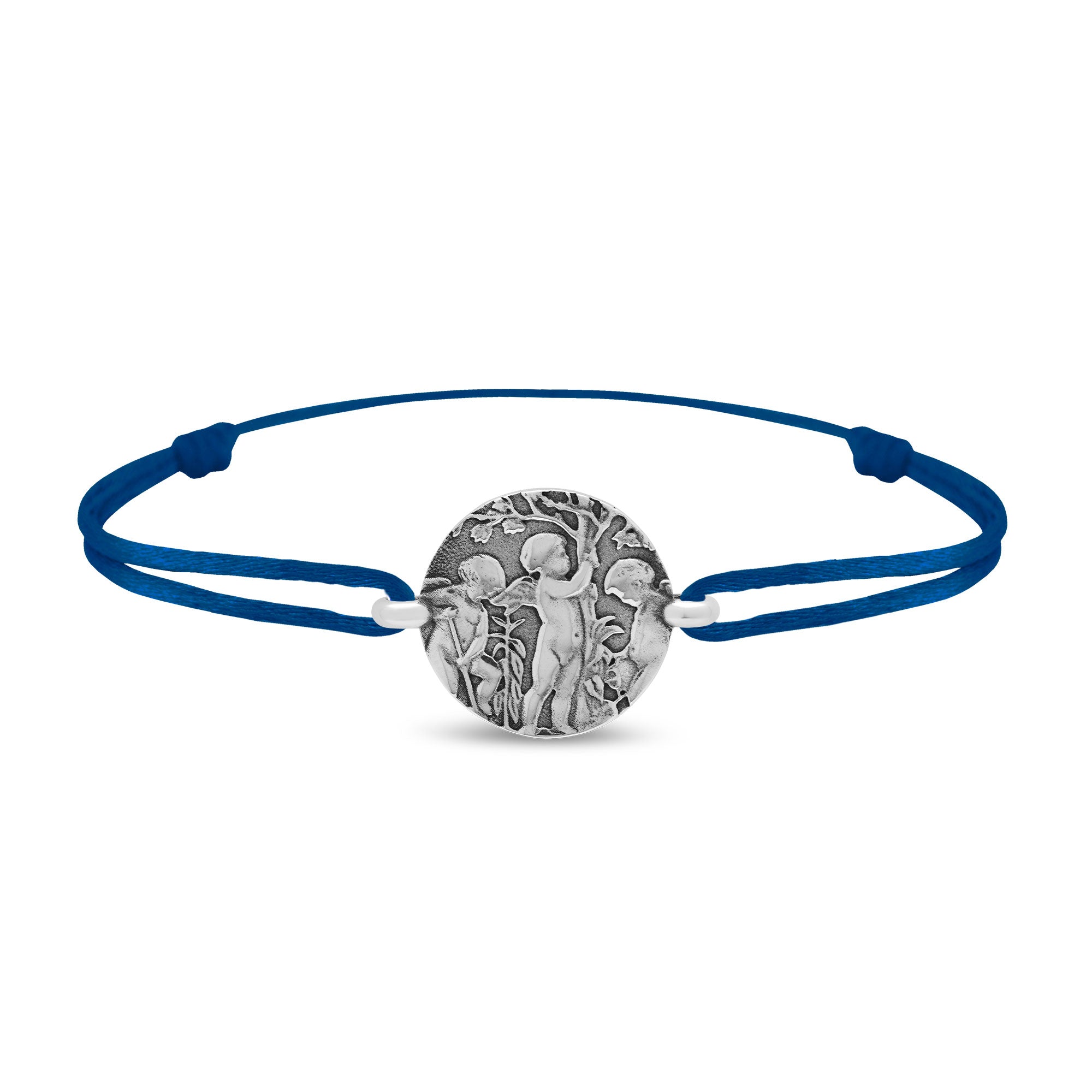 Bracelet lien anges jardiniers en argent