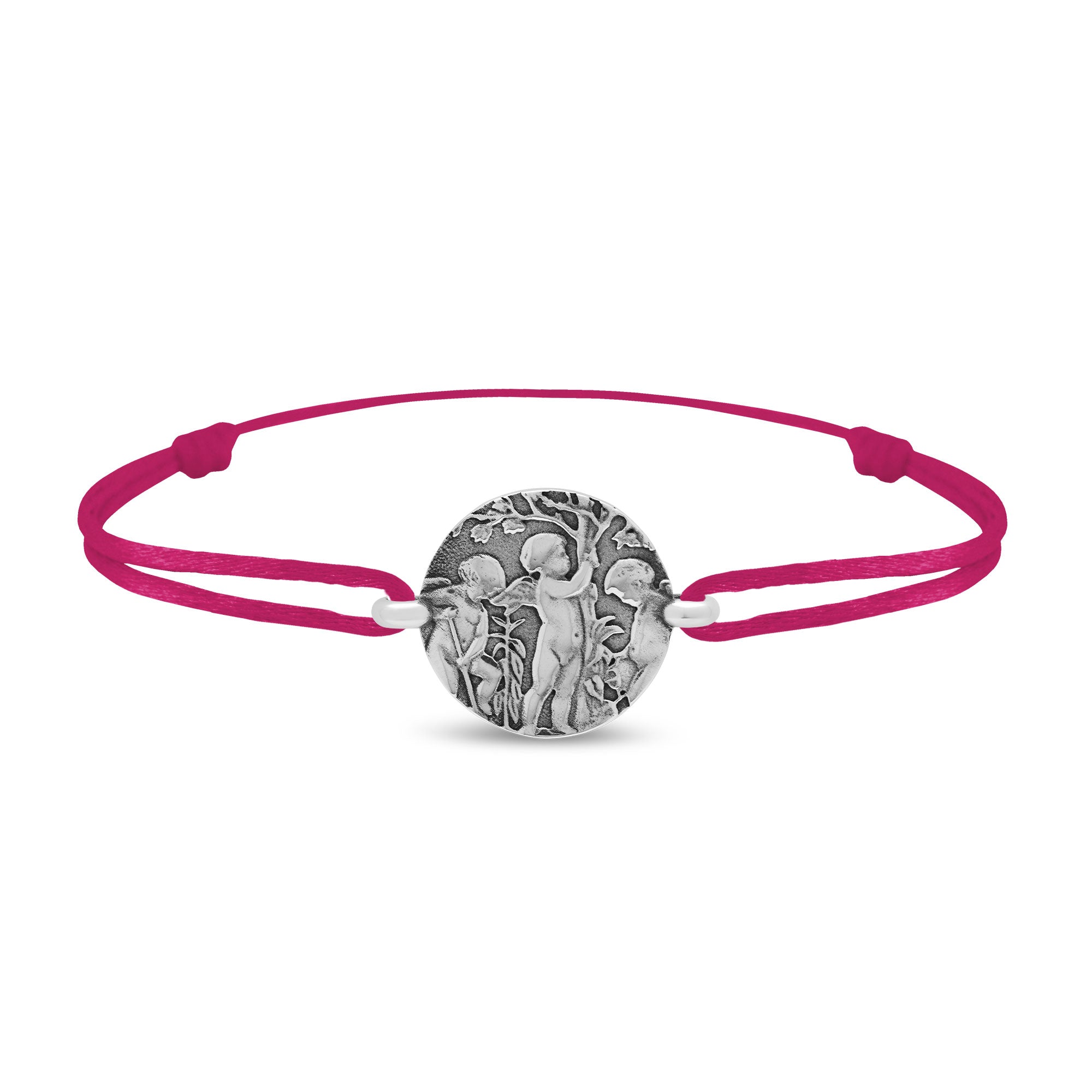 Bracelet lien anges jardiniers en argent