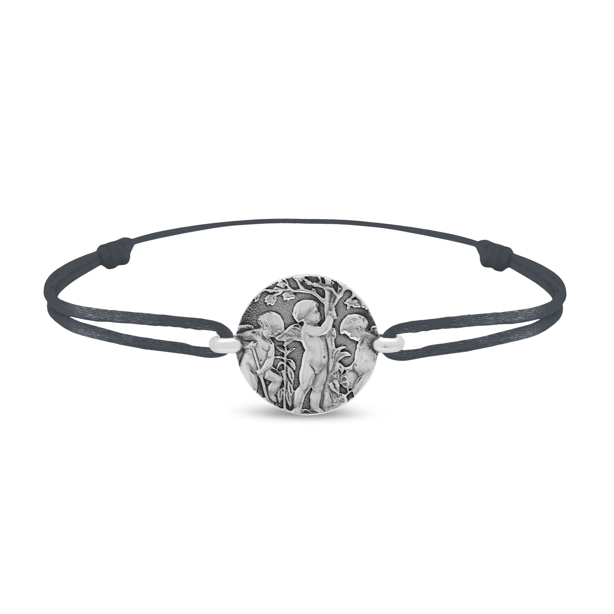 Bracelet lien anges jardiniers en argent