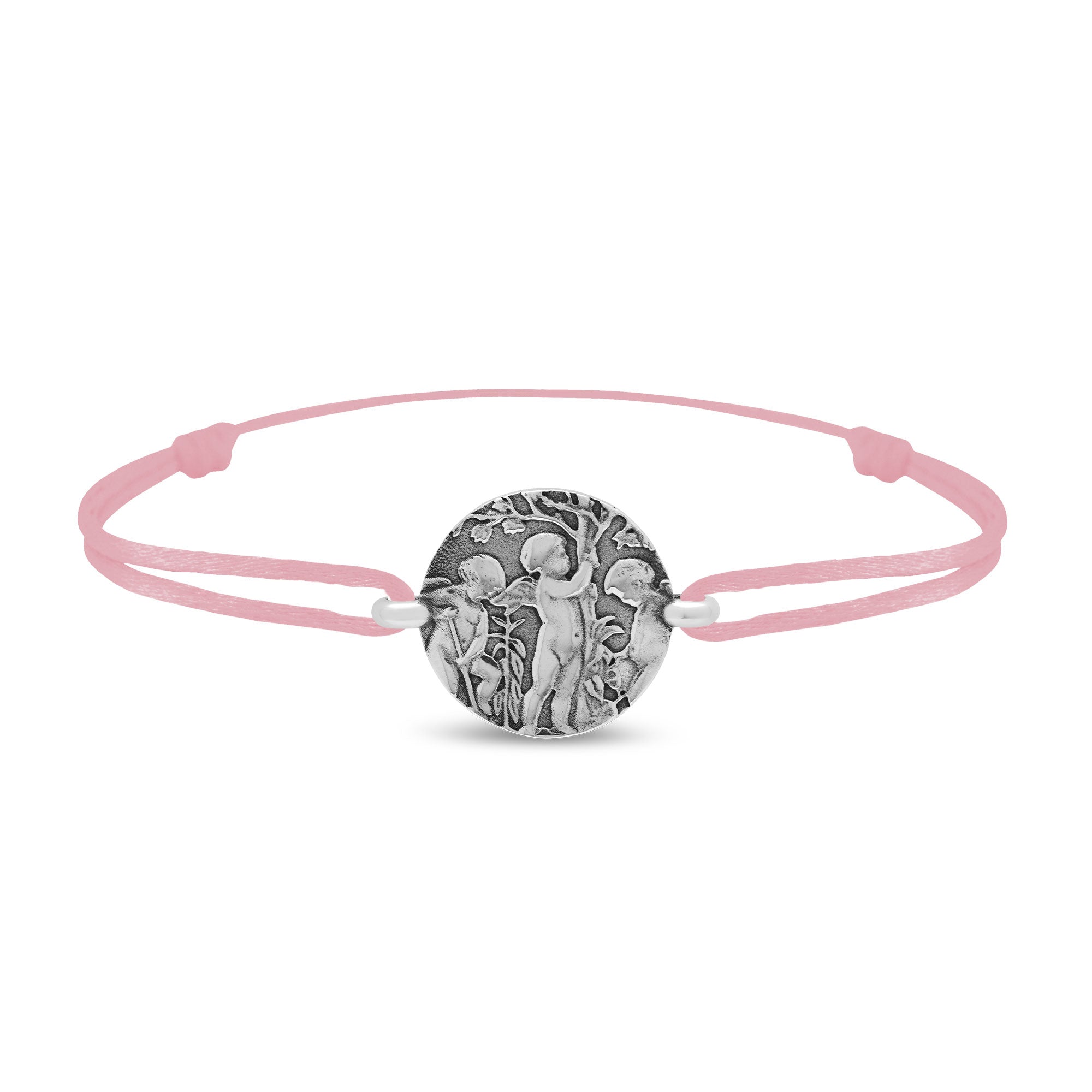 Bracelet lien anges jardiniers en argent