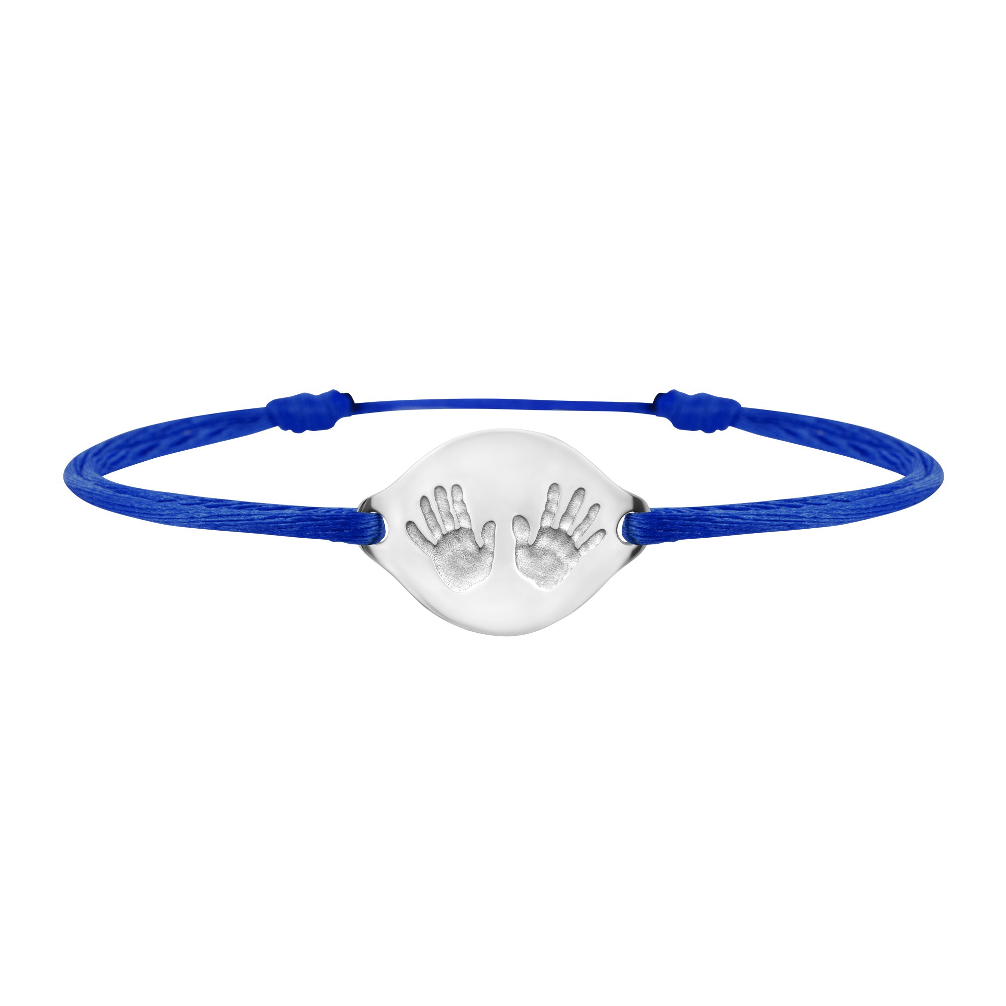Handprint link bracelet in gold, large model