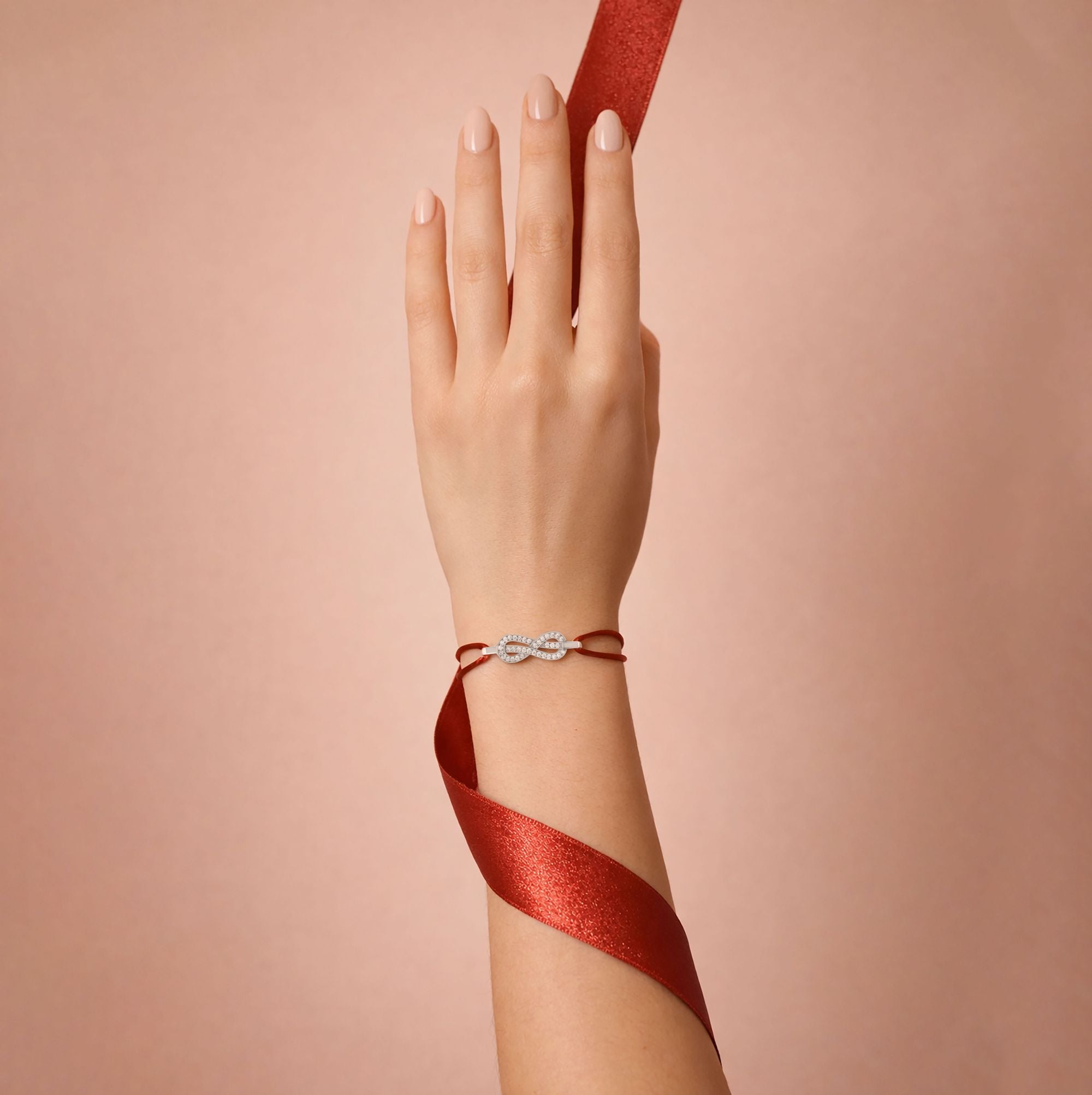 Bracelet aujourd'hui l'amour pavage diamants