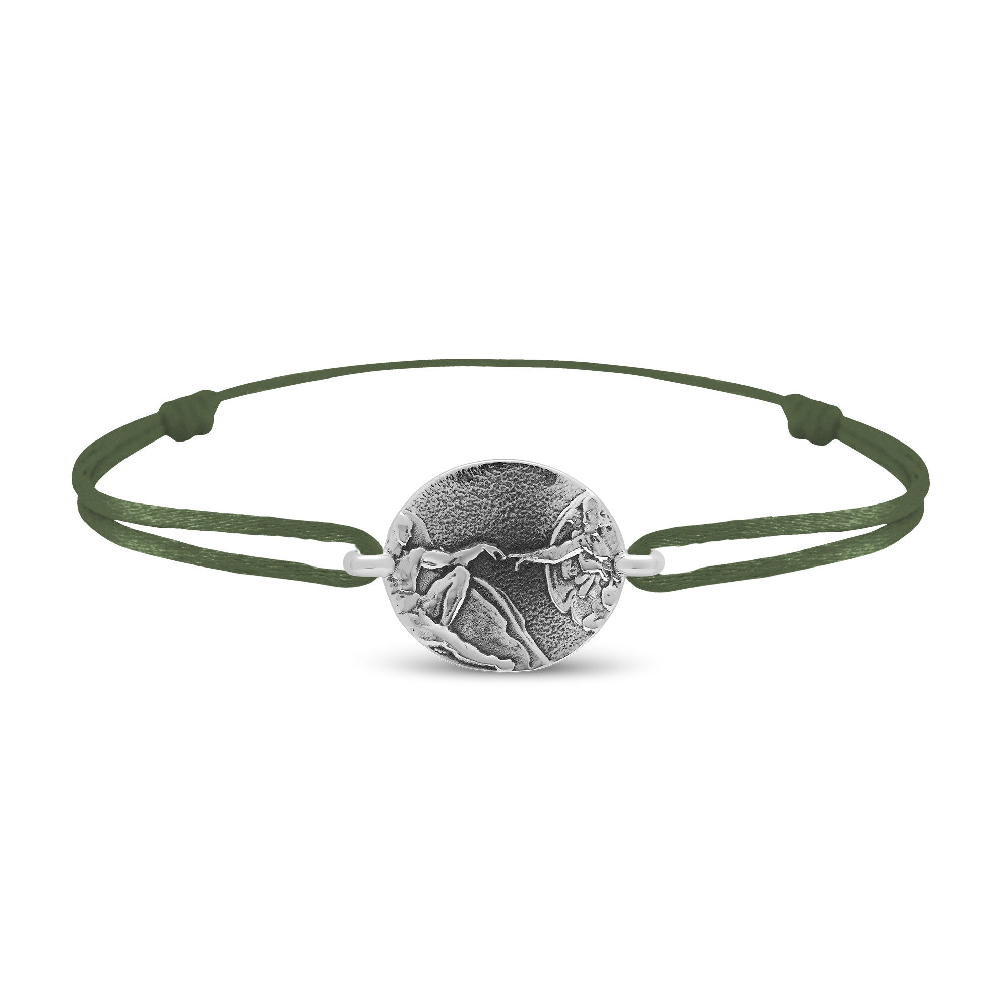 Bracelet lien création du monde en argent