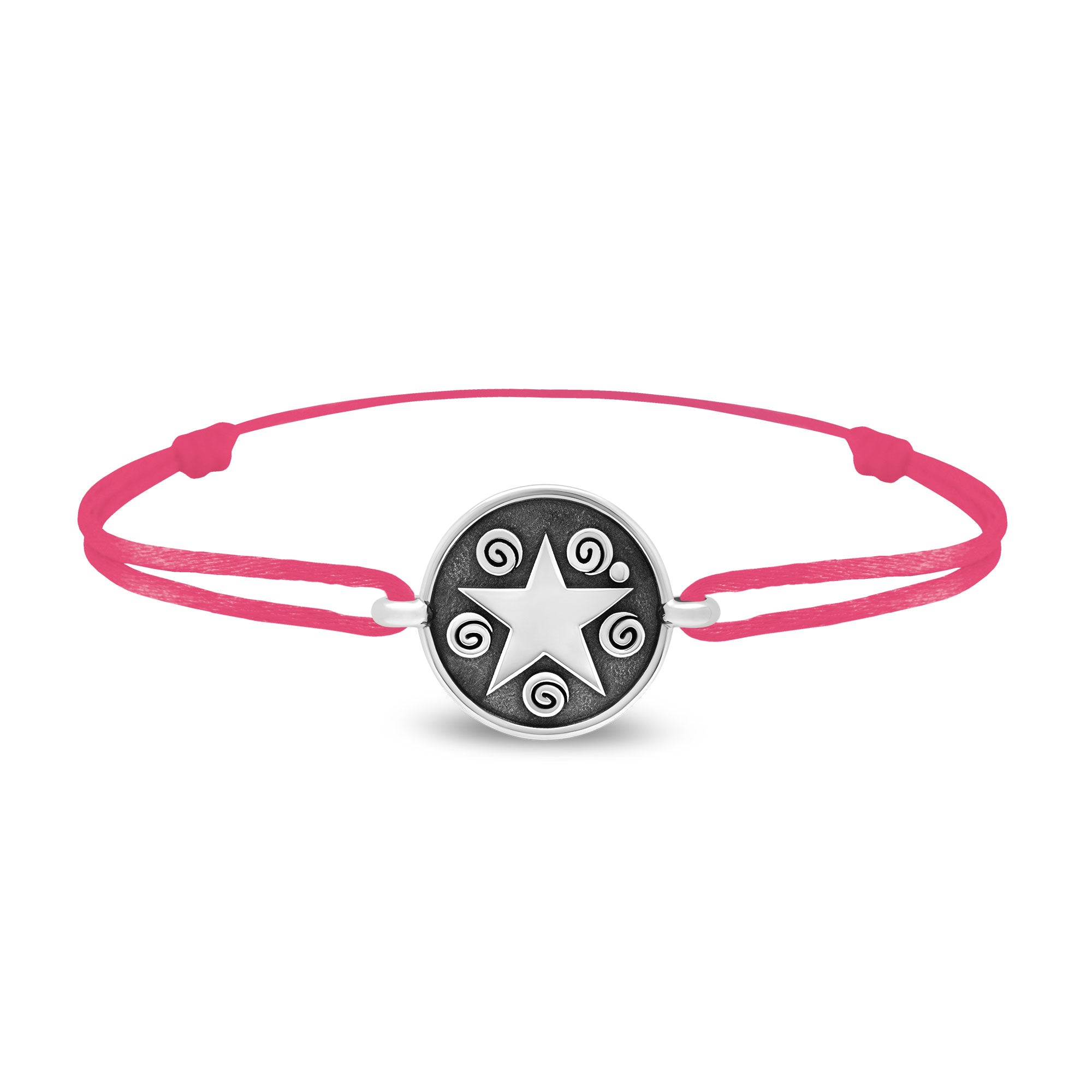 Bracelet lien étoile en argent