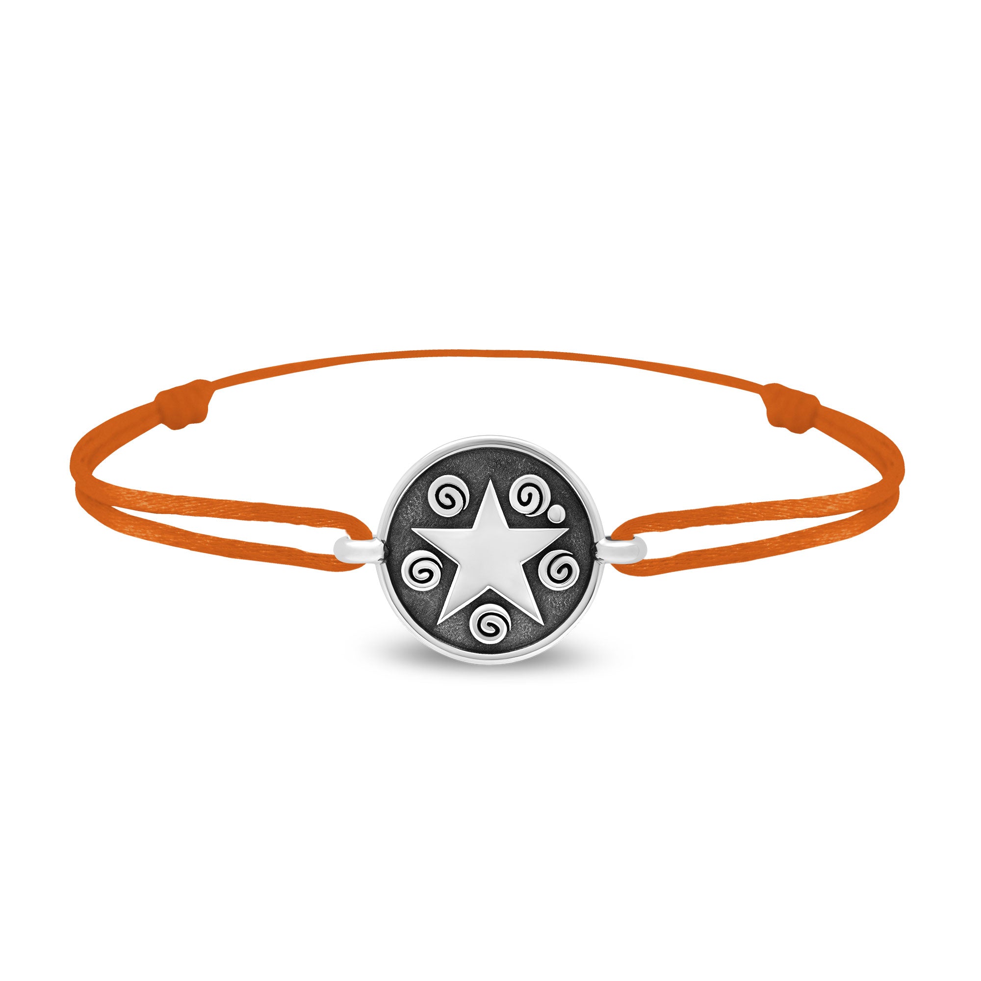 Bracelet lien étoile en argent