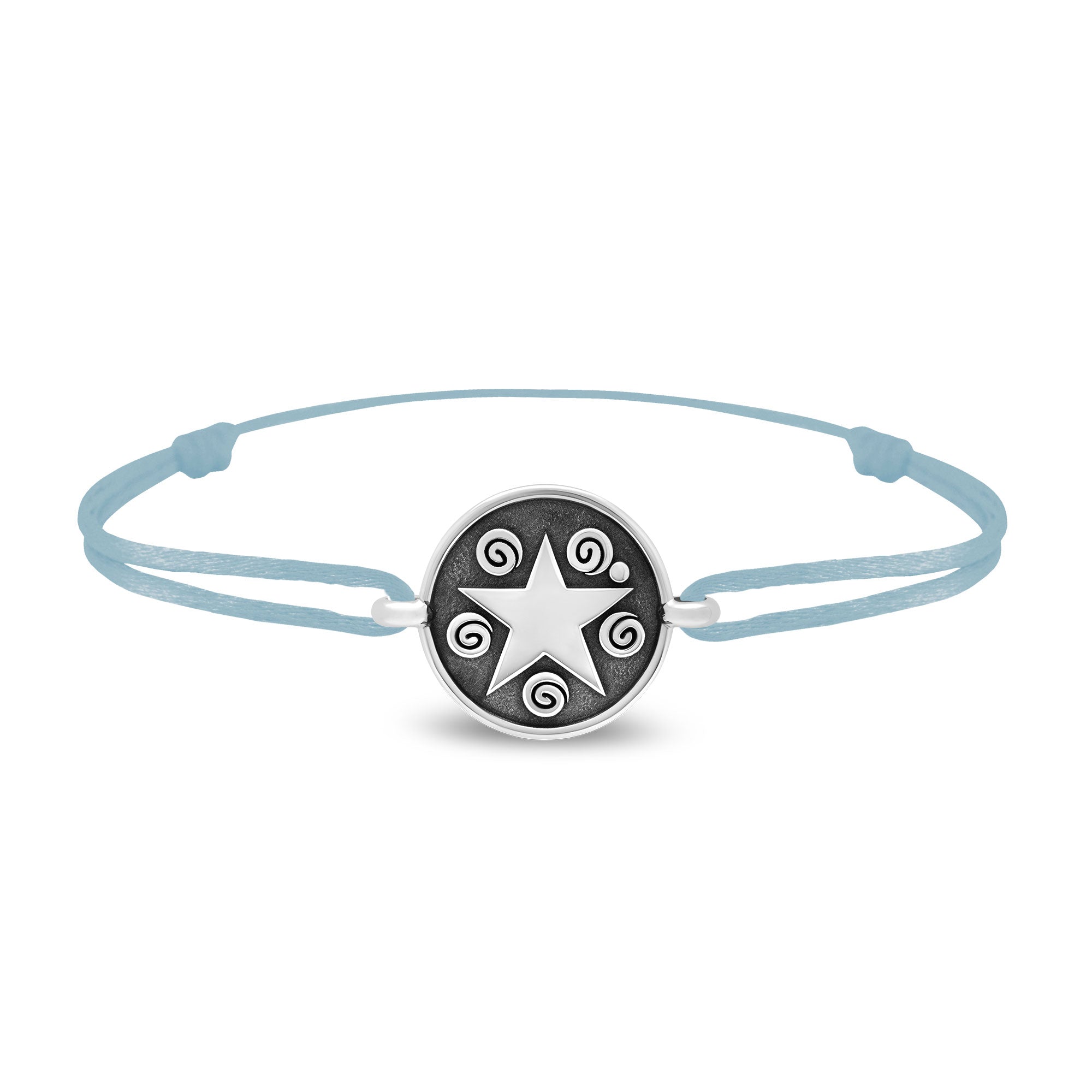 Bracelet lien étoile en argent