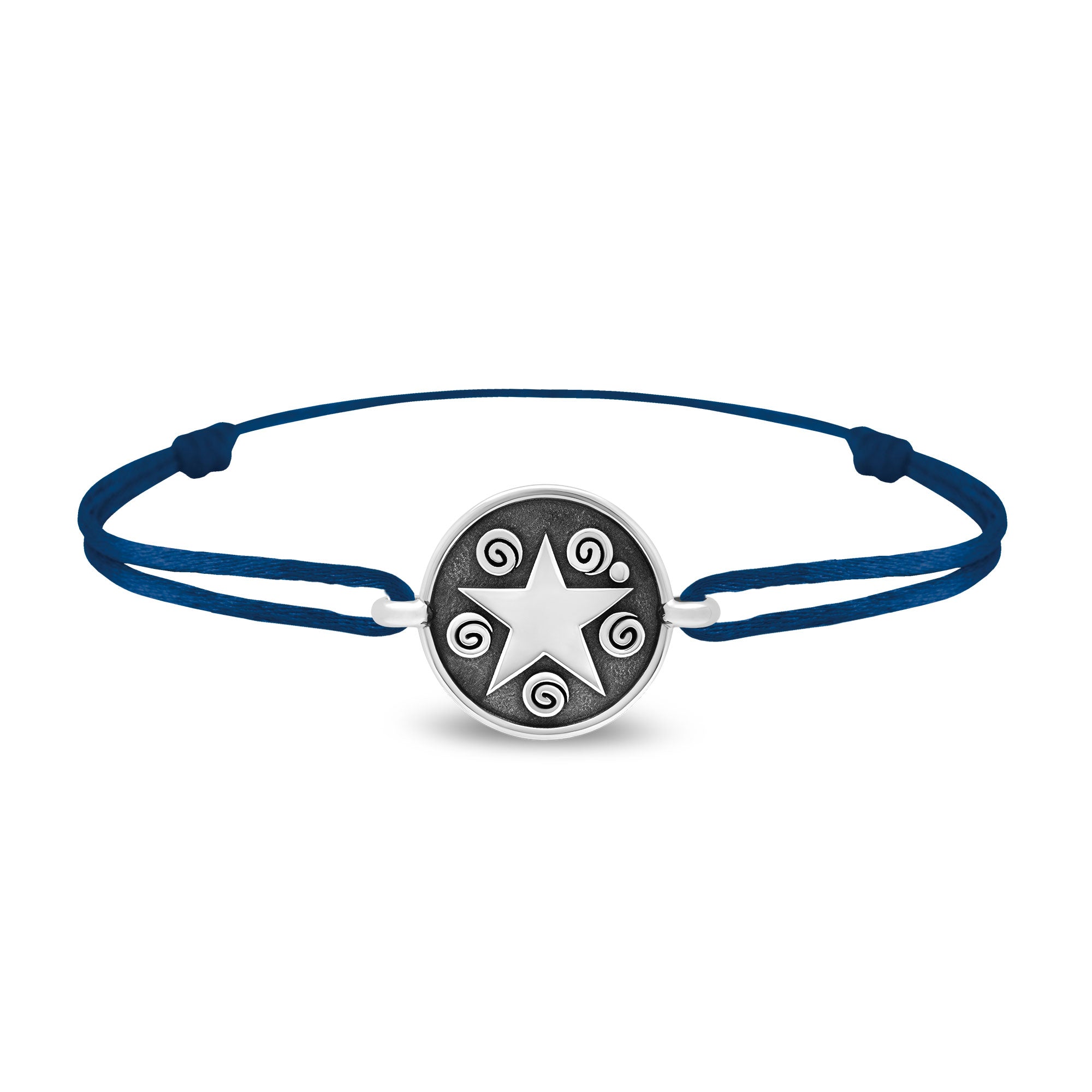 Bracelet lien étoile en argent