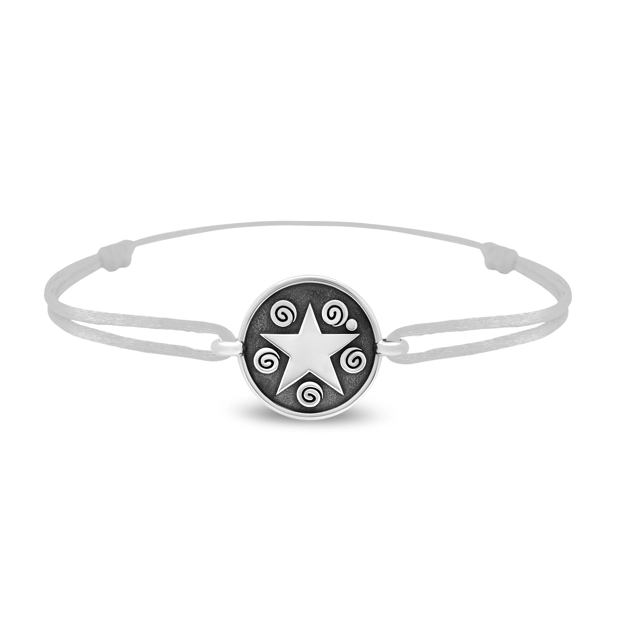 Bracelet lien étoile en argent