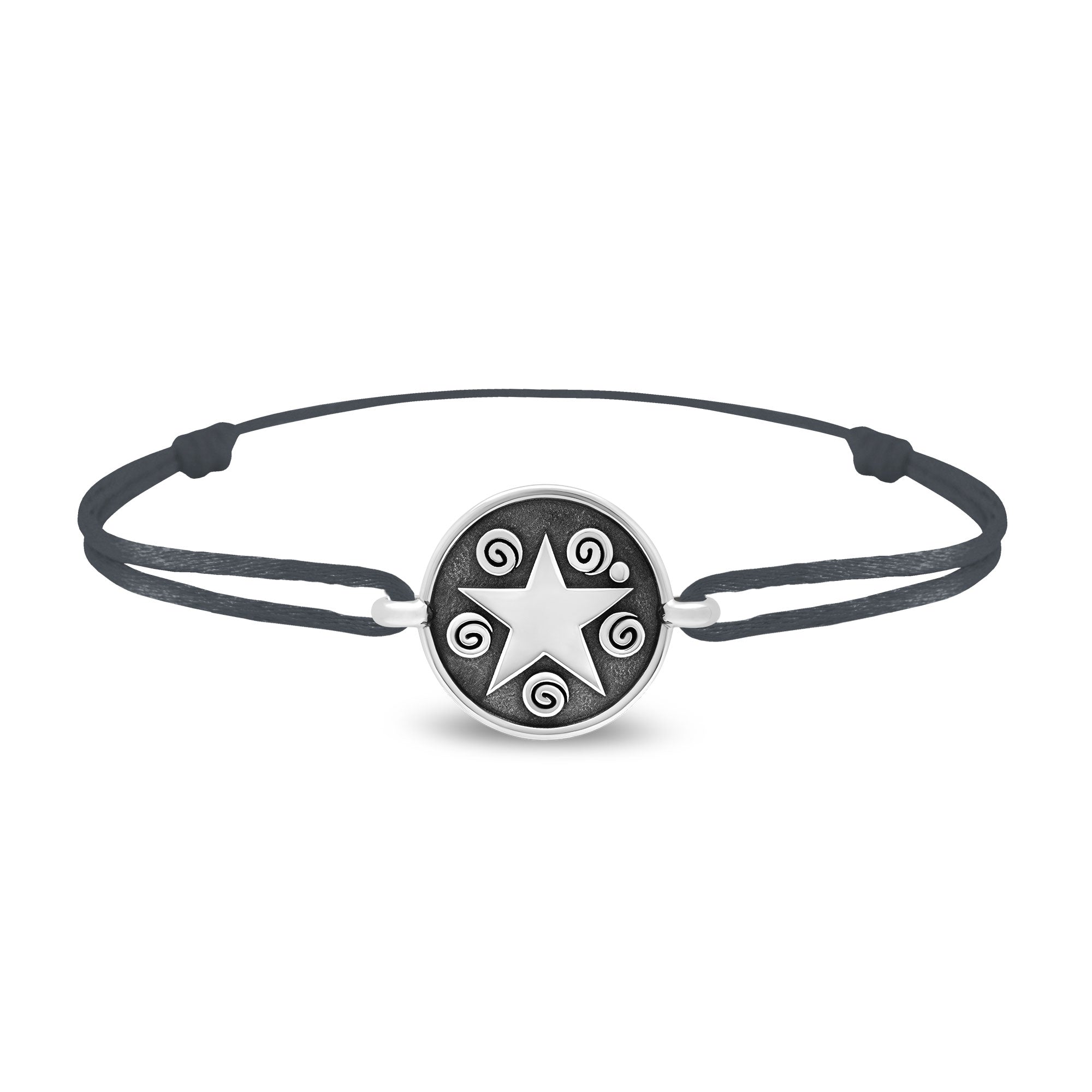 Bracelet lien étoile en argent