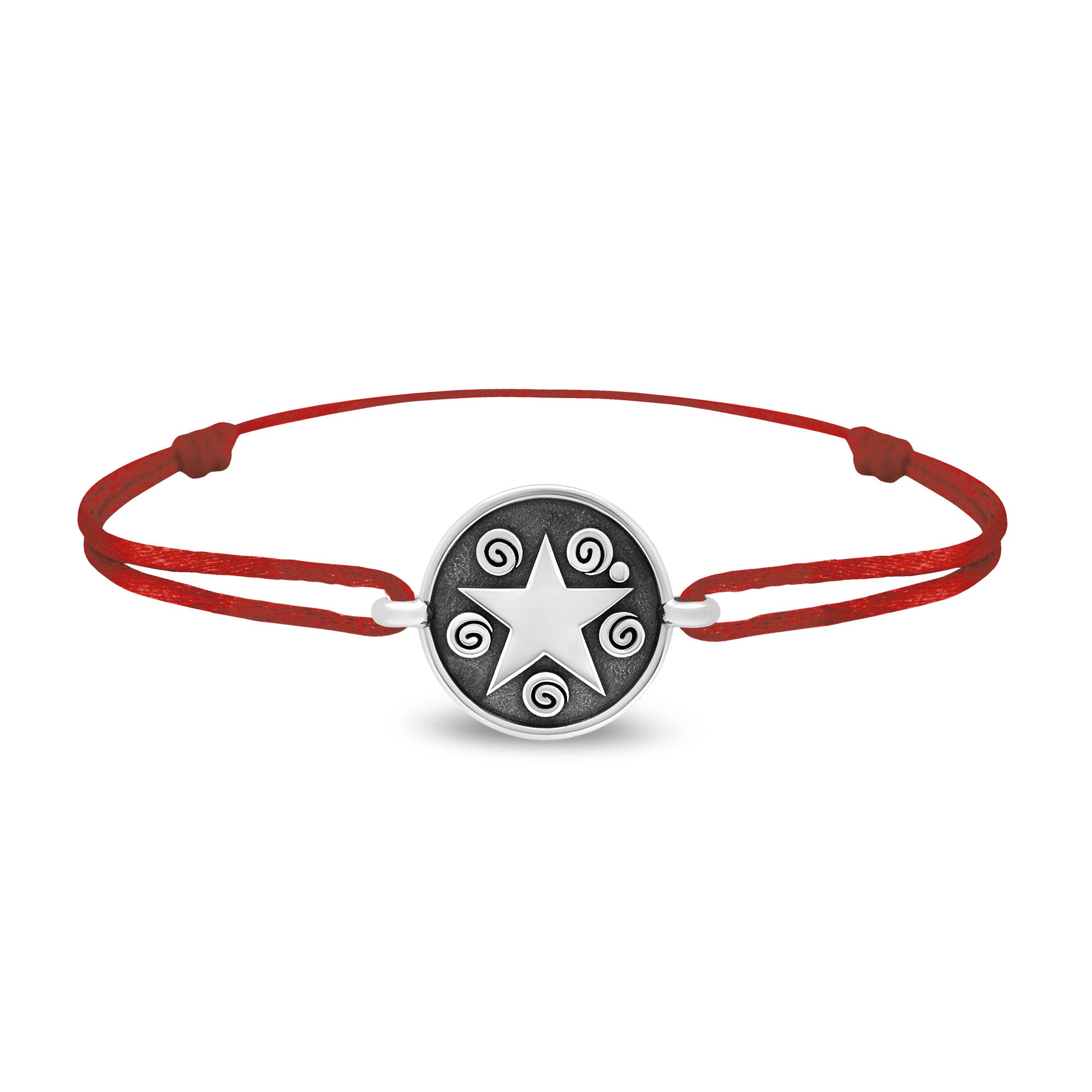 Bracelet lien étoile en argent