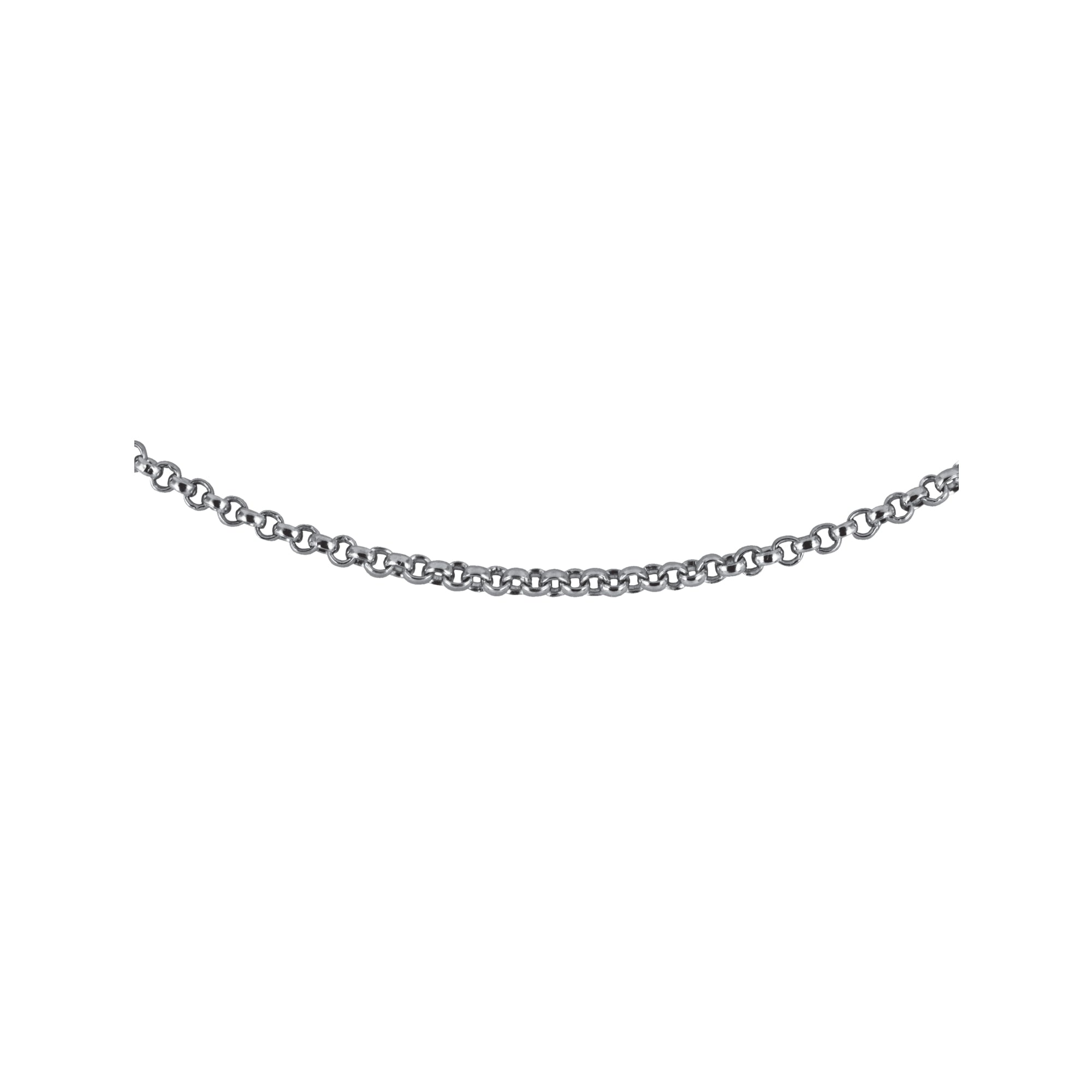 Chaîne argent 925 jaseron fin 2.5mm x 50cm - France Perles