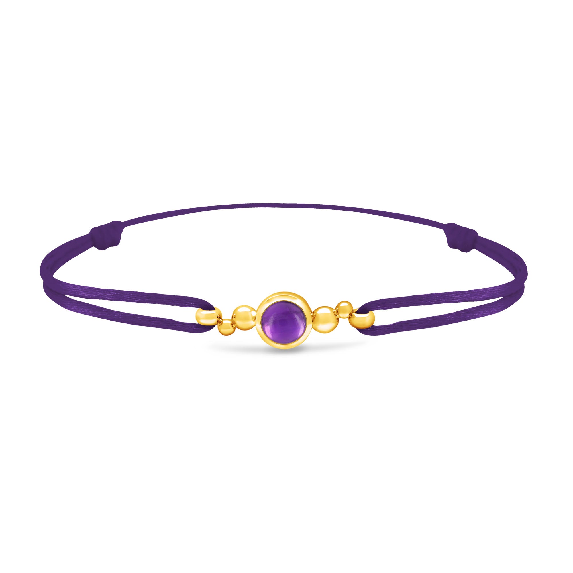 Bracelet Pétillante en or et améthyste