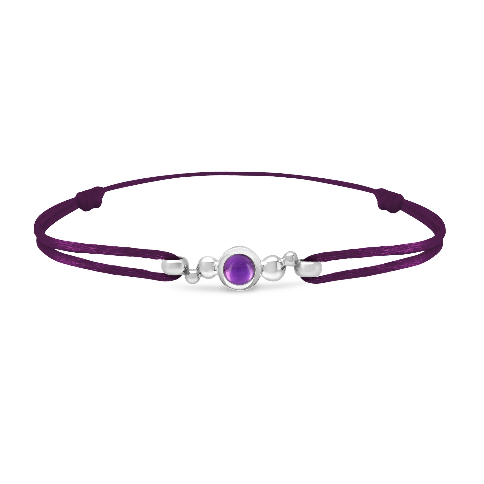 Bracelet Pétillante small en or et améthyste