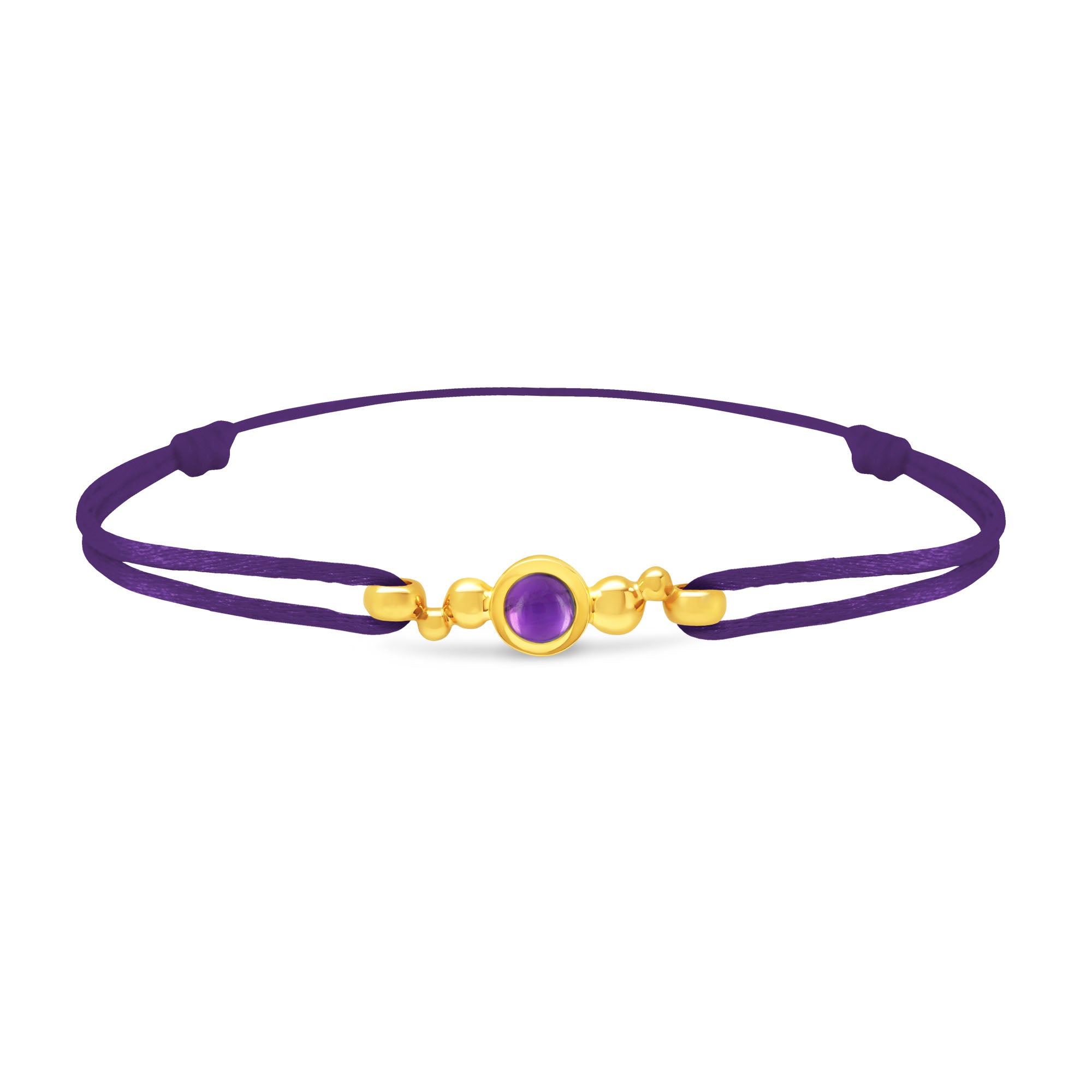 Bracelet Pétillante small en or et améthyste