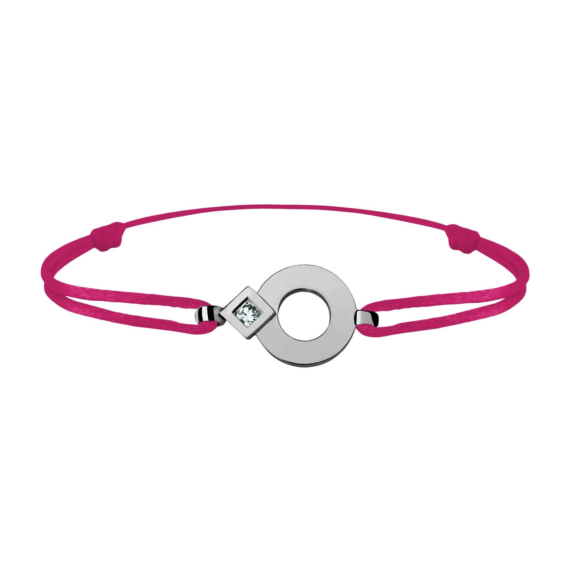 Tournaire gold and diamond link bracelet signe eclipse round