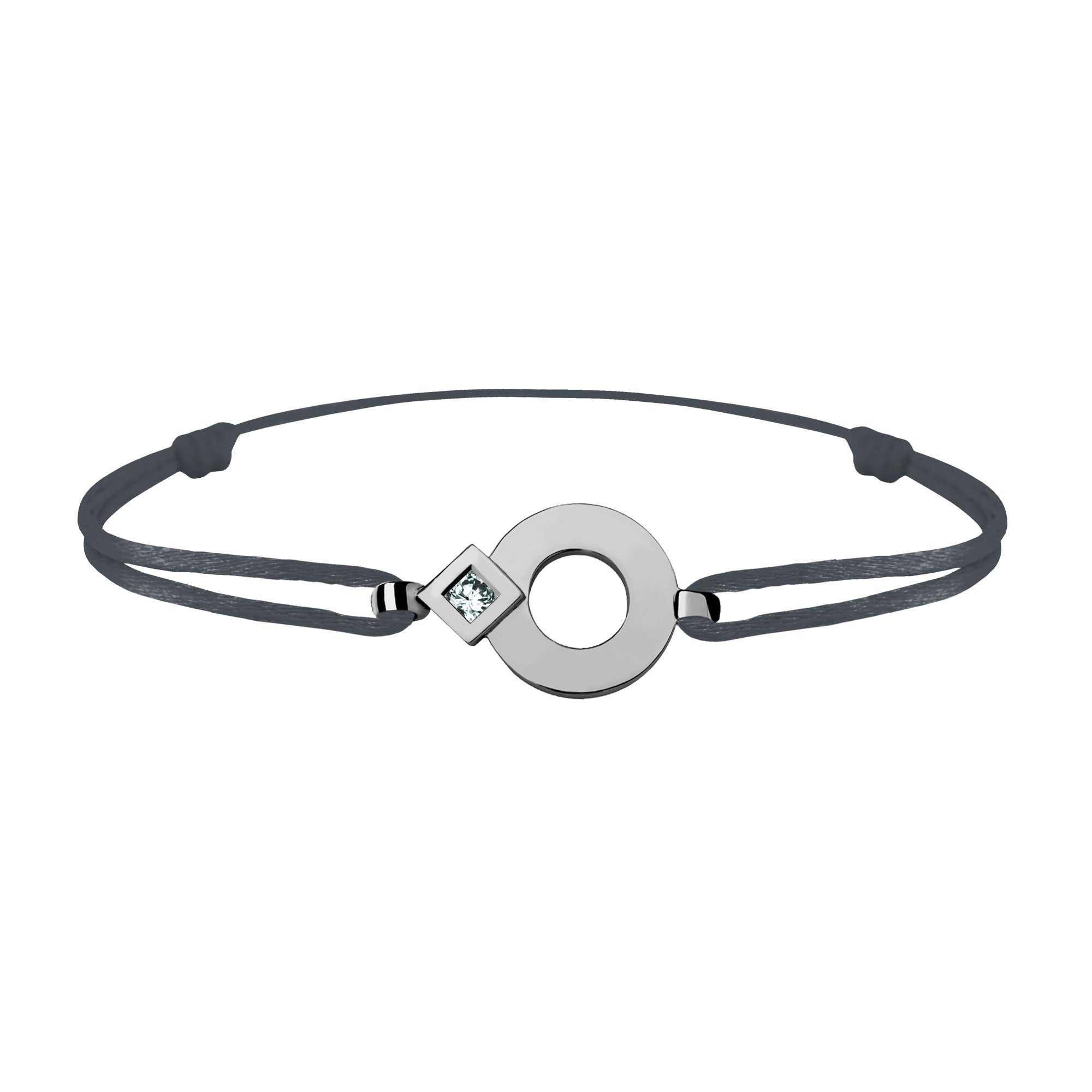 Tournaire gold and diamond link bracelet signe eclipse round