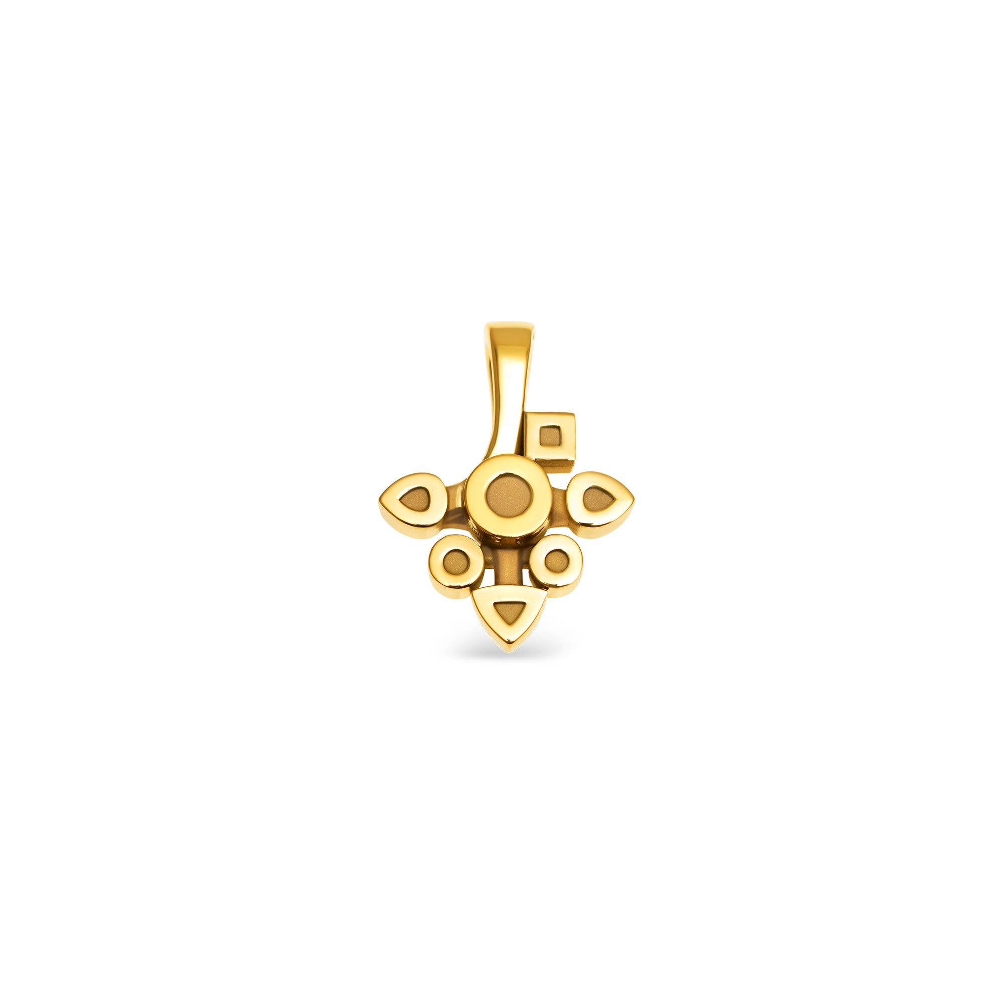 Daisy small all-gold pendant