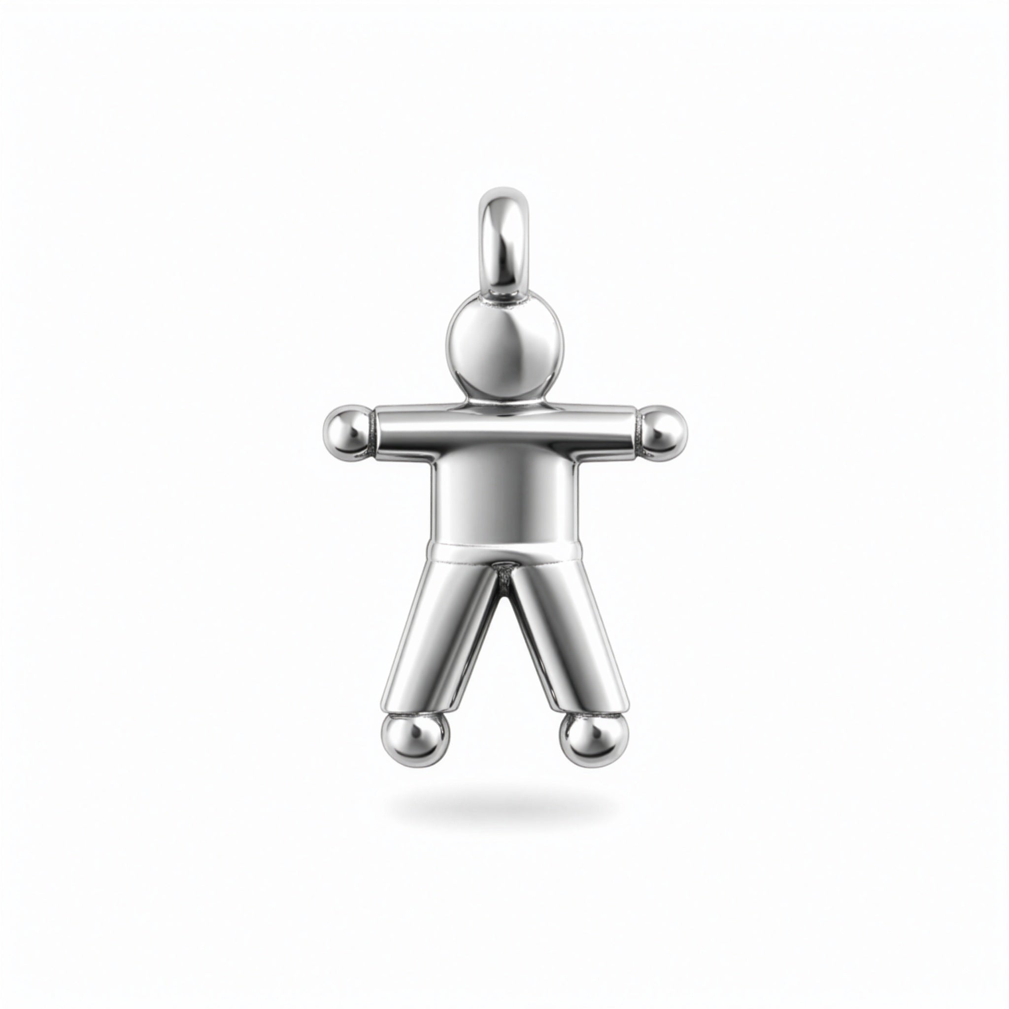 Little boy character pendant in gold Tournaire