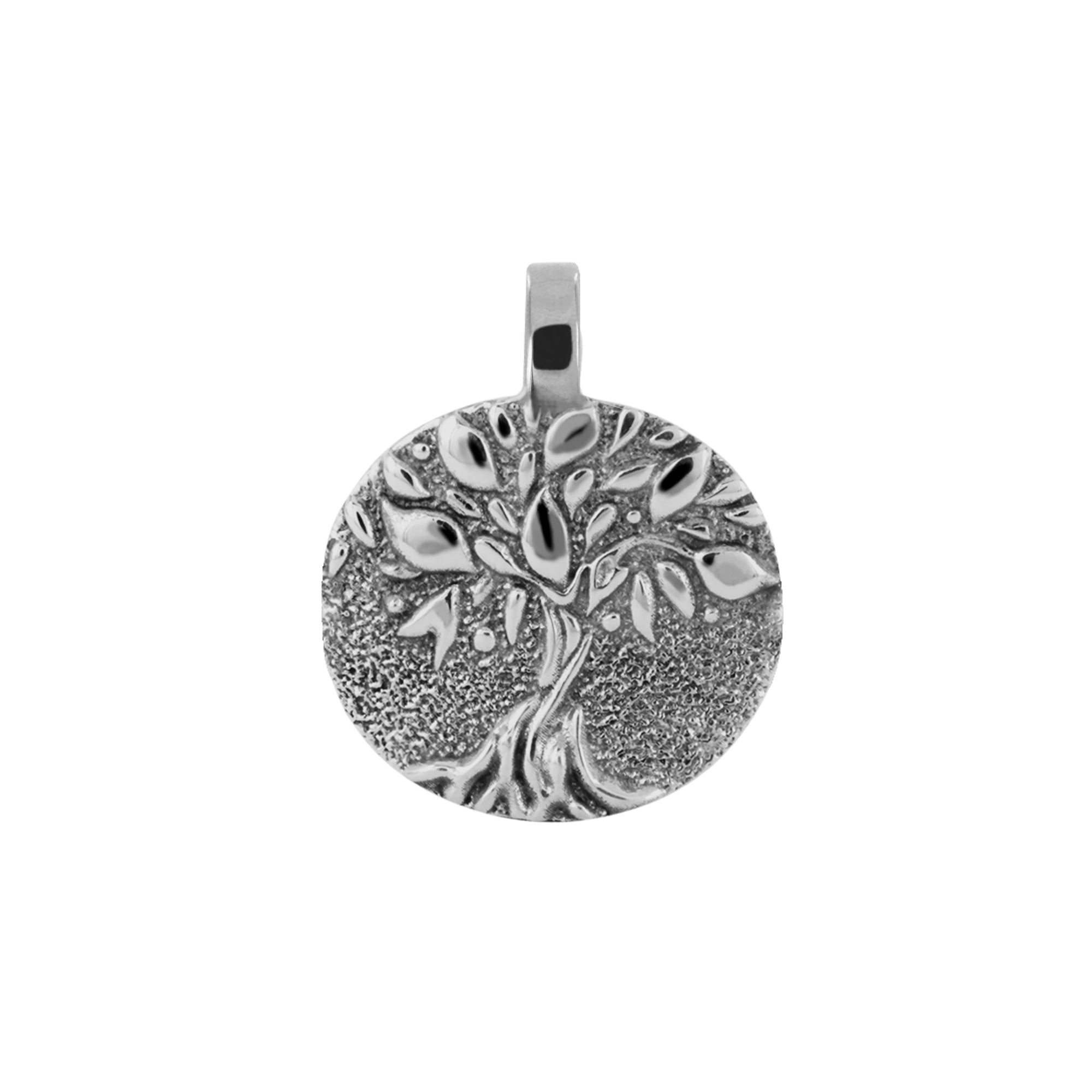 Pendentif en argent arbre de famille