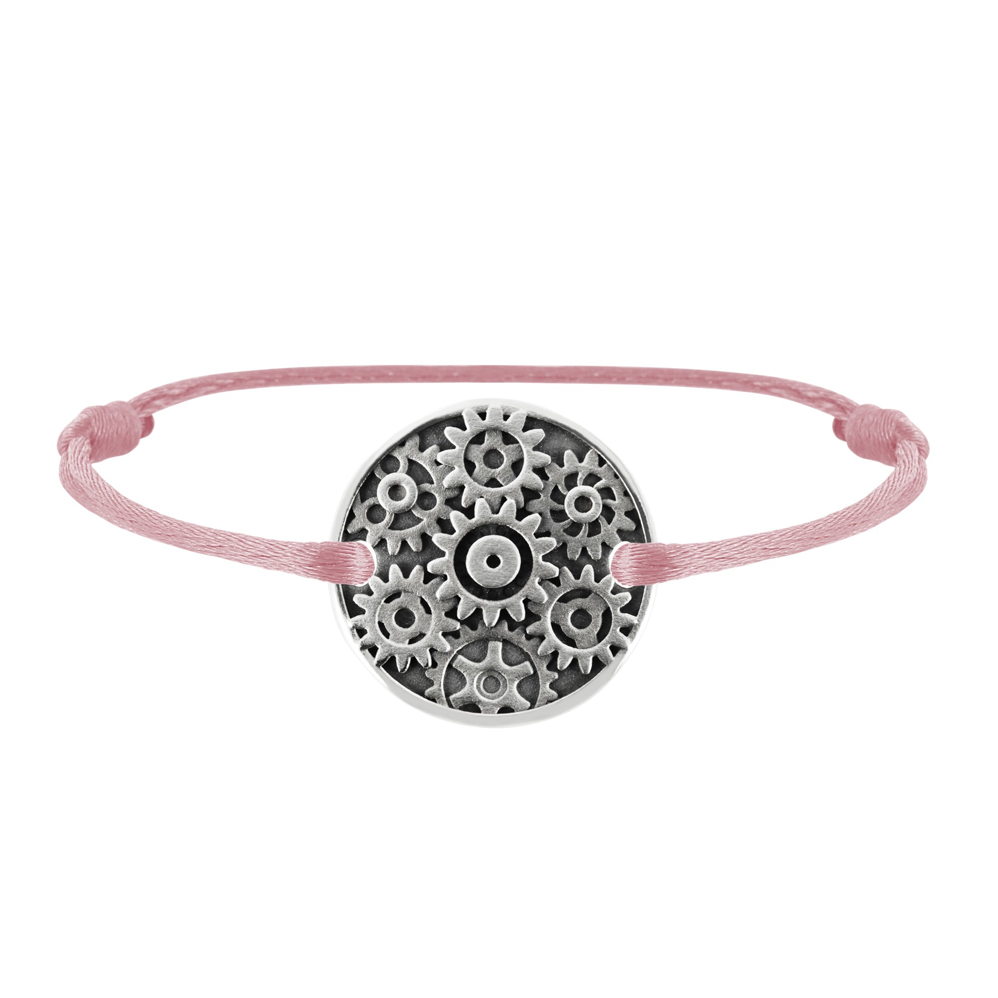 Bracelet lien Engrenages en argent