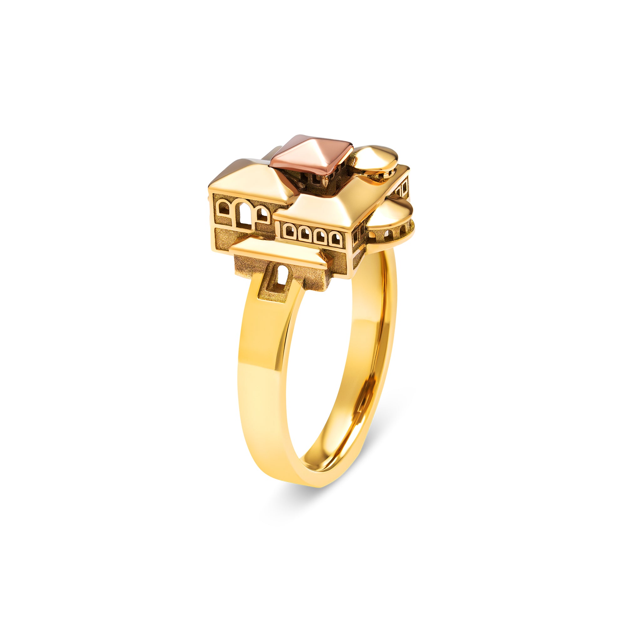 Bague Architecture Monastère Small en or