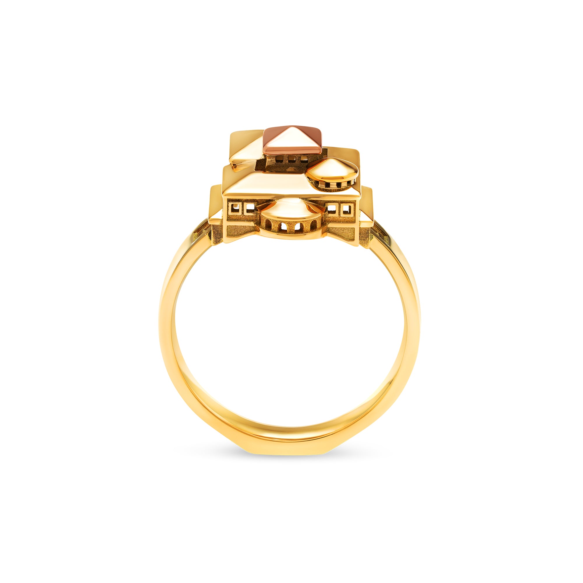 Bague Architecture Monastère Small en or