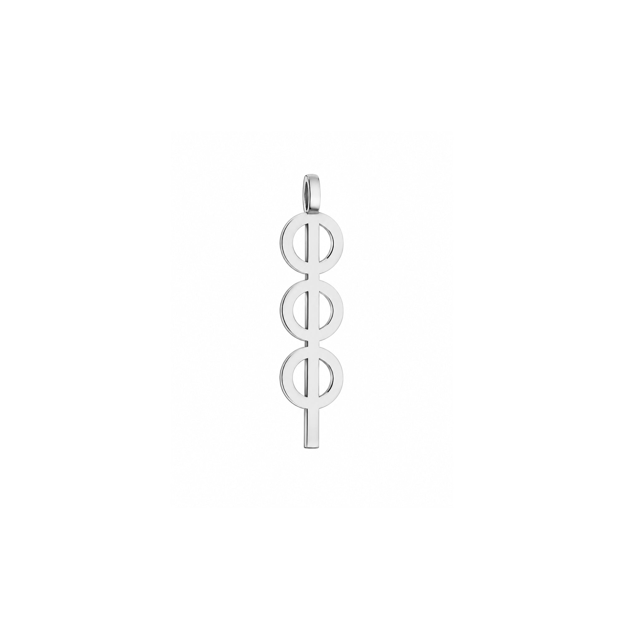 Triple Phi Small pendant in silver