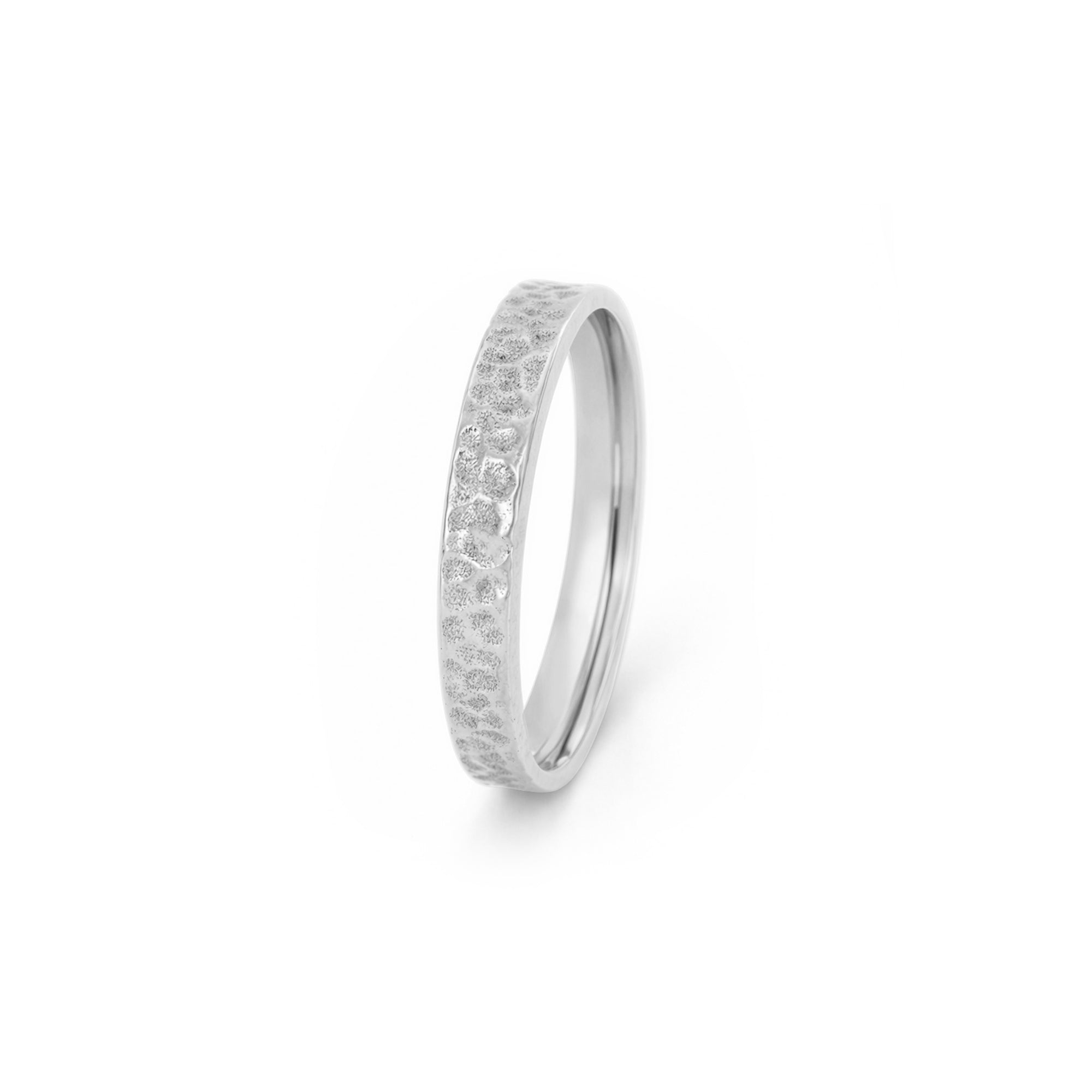 wedding ring Hammered 3 mm