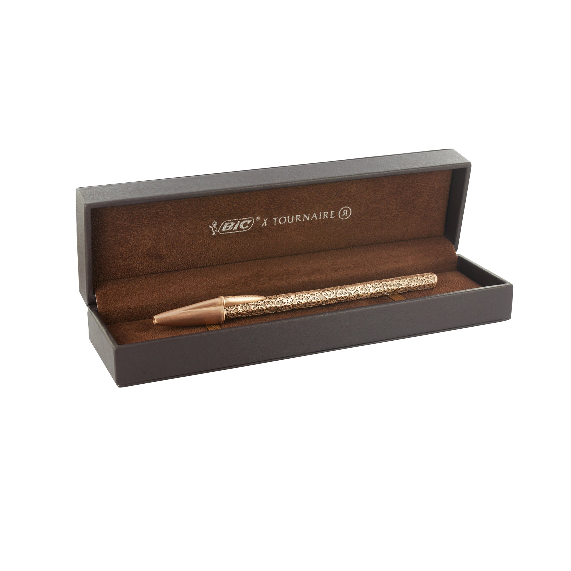 Bic cristal engrenages rose