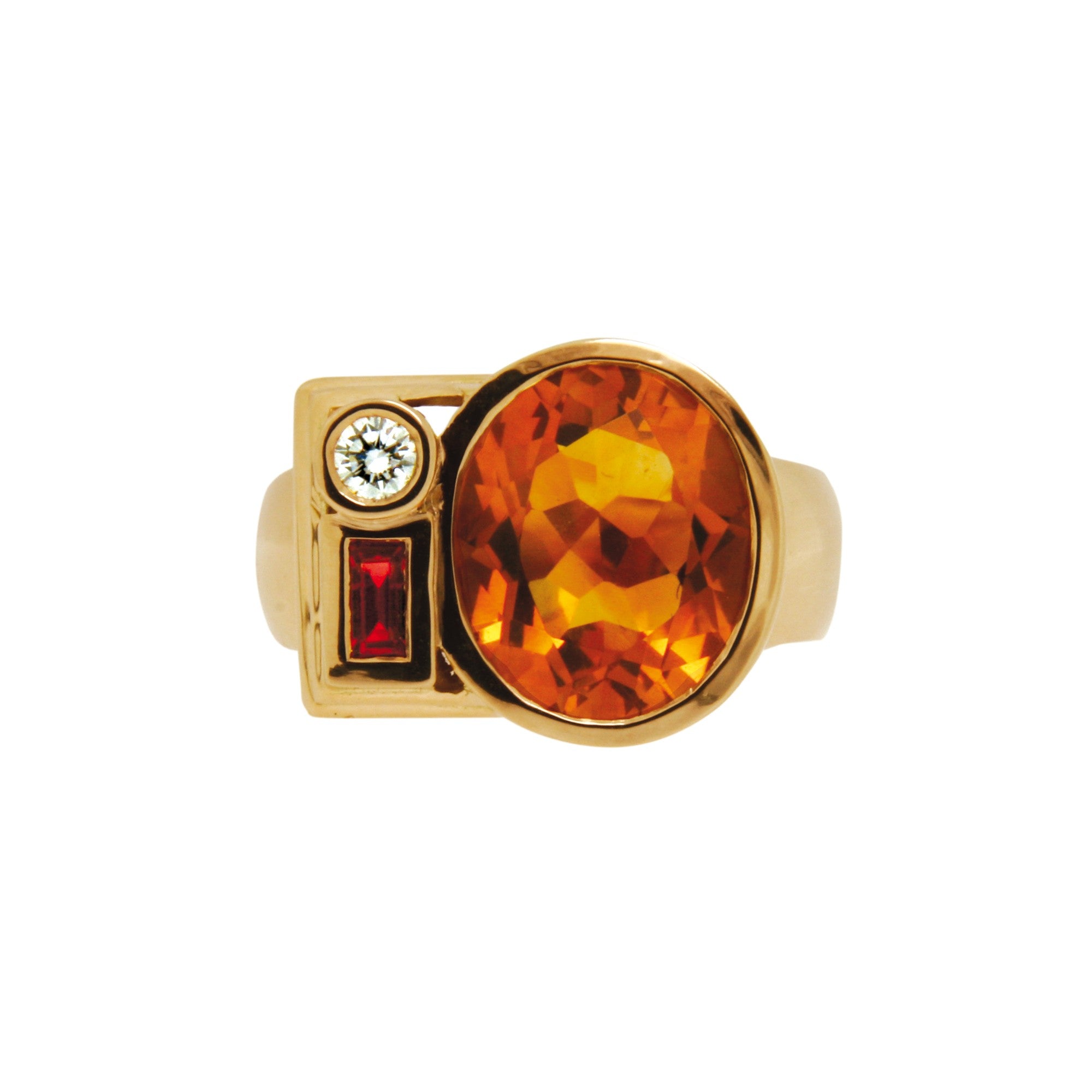Ring villeroy Oval citrine