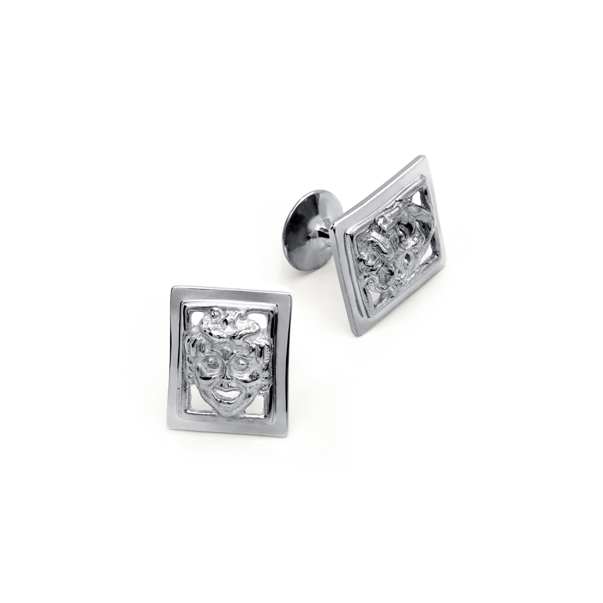 Comedia silver cufflinks