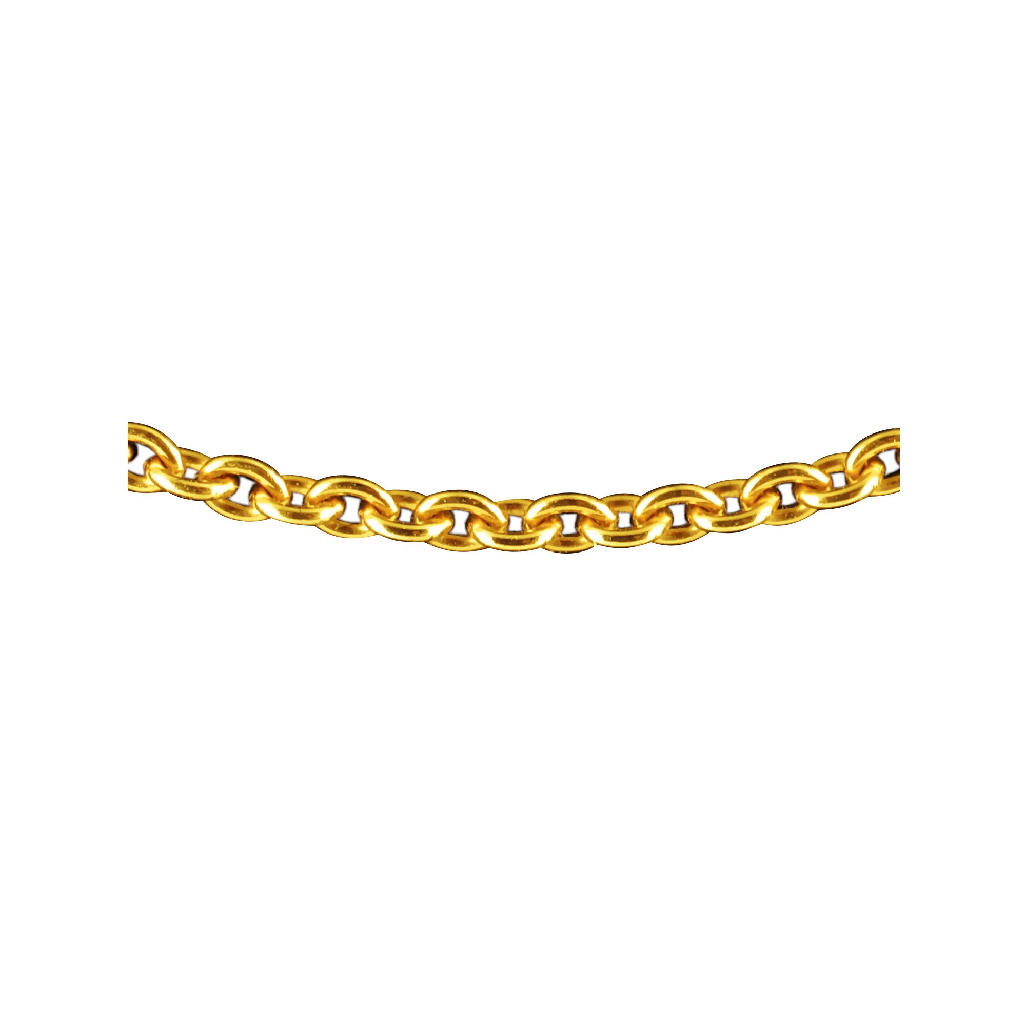 Forçat round chain 50 Tournaire in yellow gold