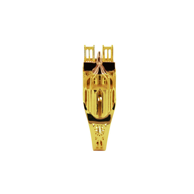 Bague Architecture Notre Dame de Paris en Or Tournaire