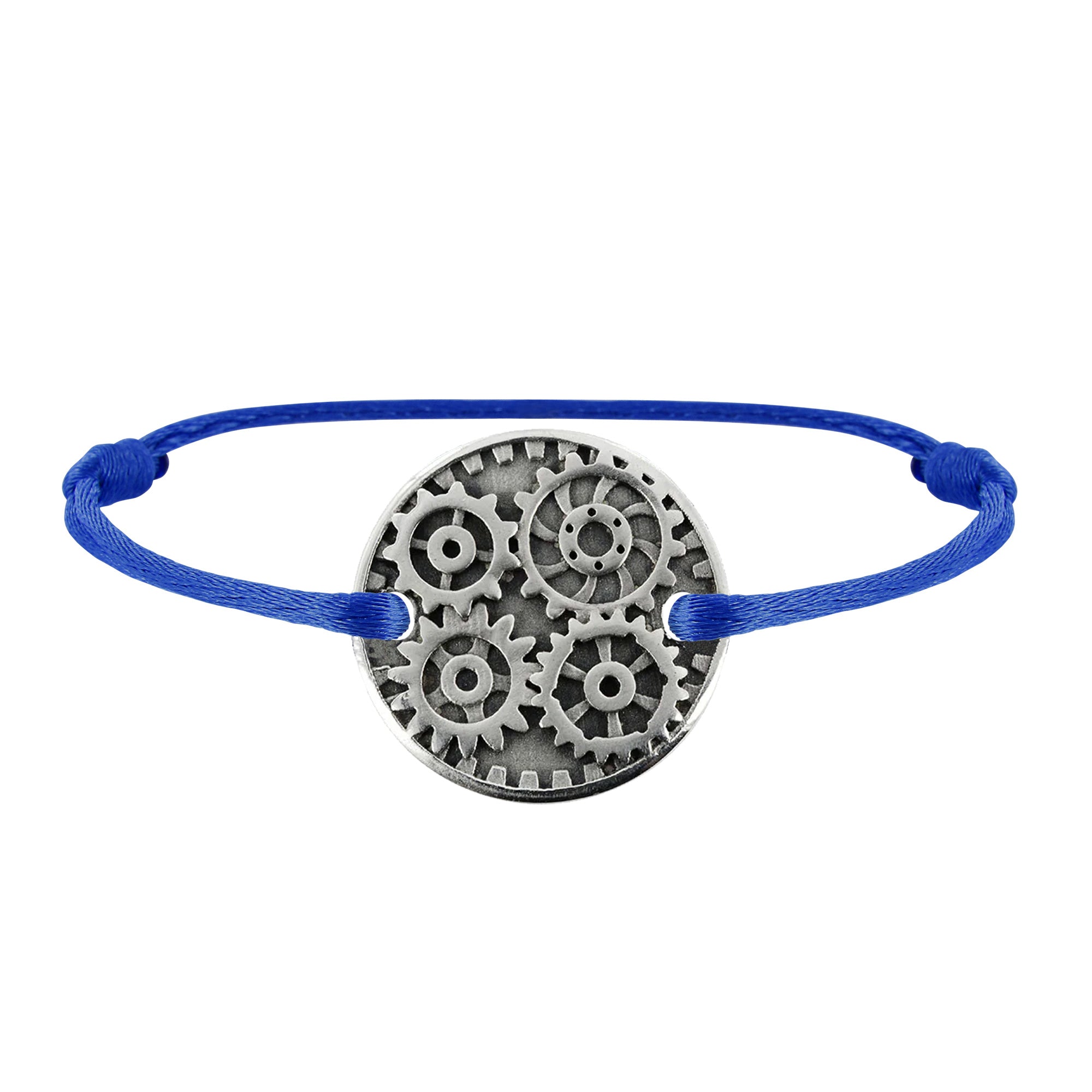 Bracelet lien Engrenages en argent