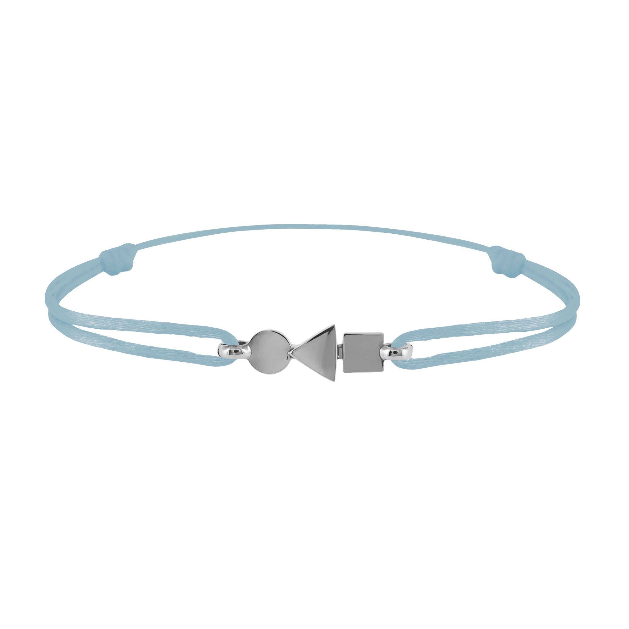 Bracelet Trilogie plein en or Tournaire