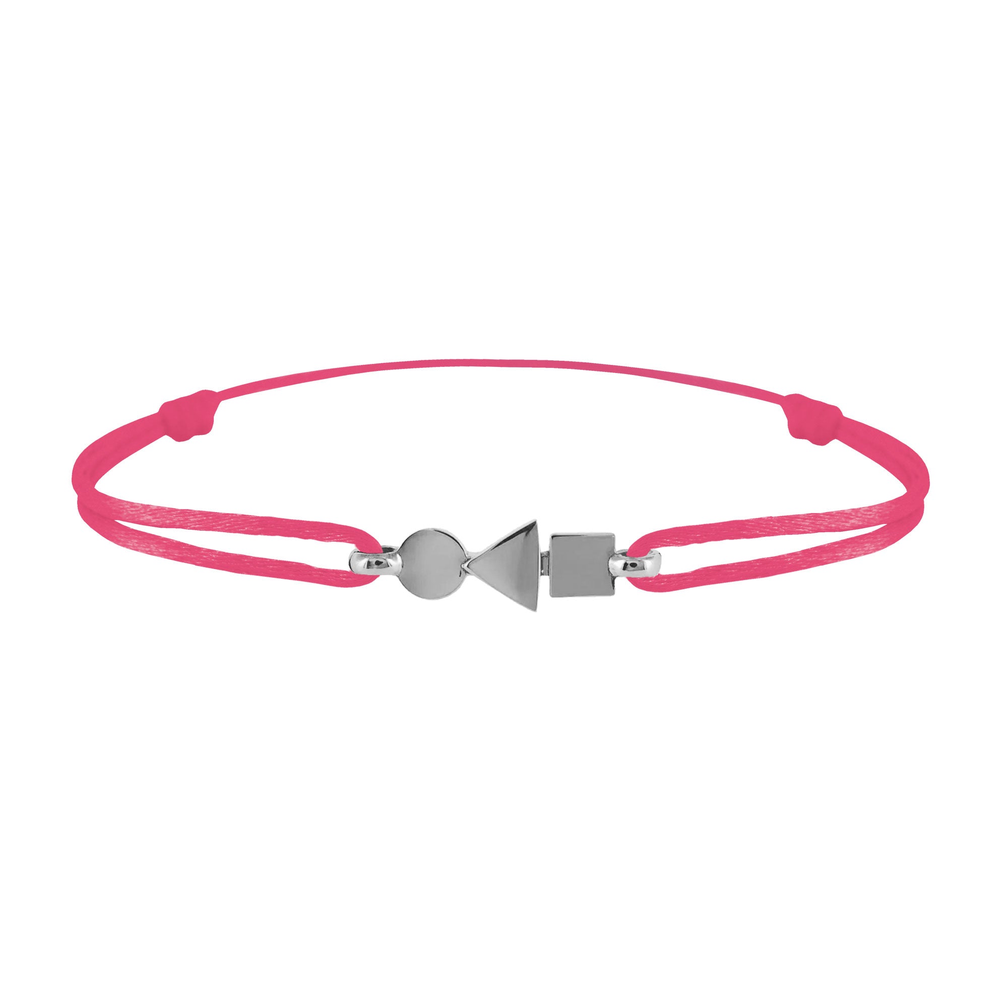 Bracelet Trilogie plein en or Tournaire