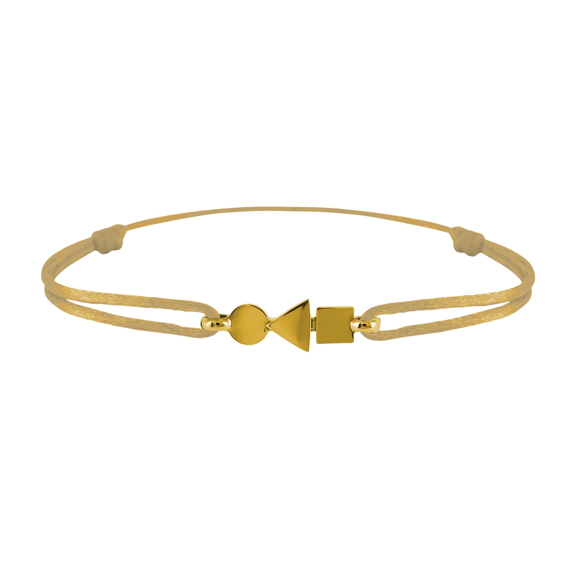 trilogy full gold bracelet Tournaire