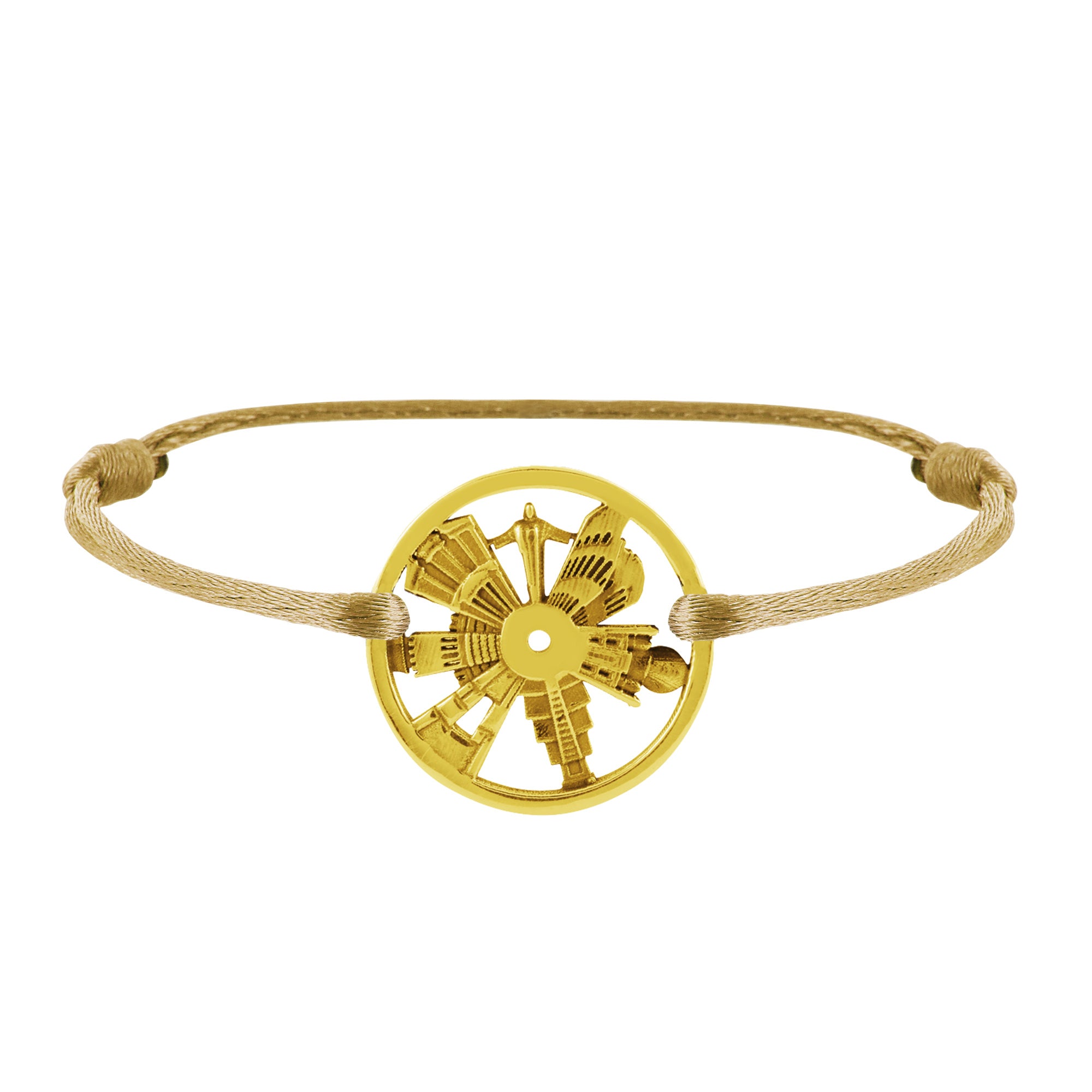 Bracelet 7 Merveilles Du Monde en Or