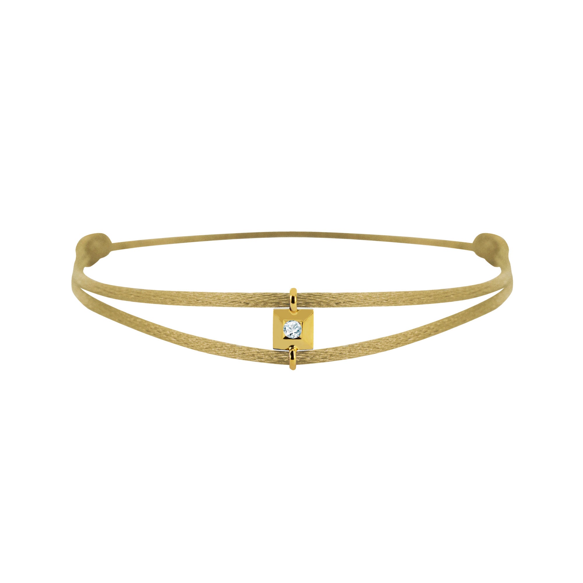 Bracelet Mon Alchimie Carré en or et diamant