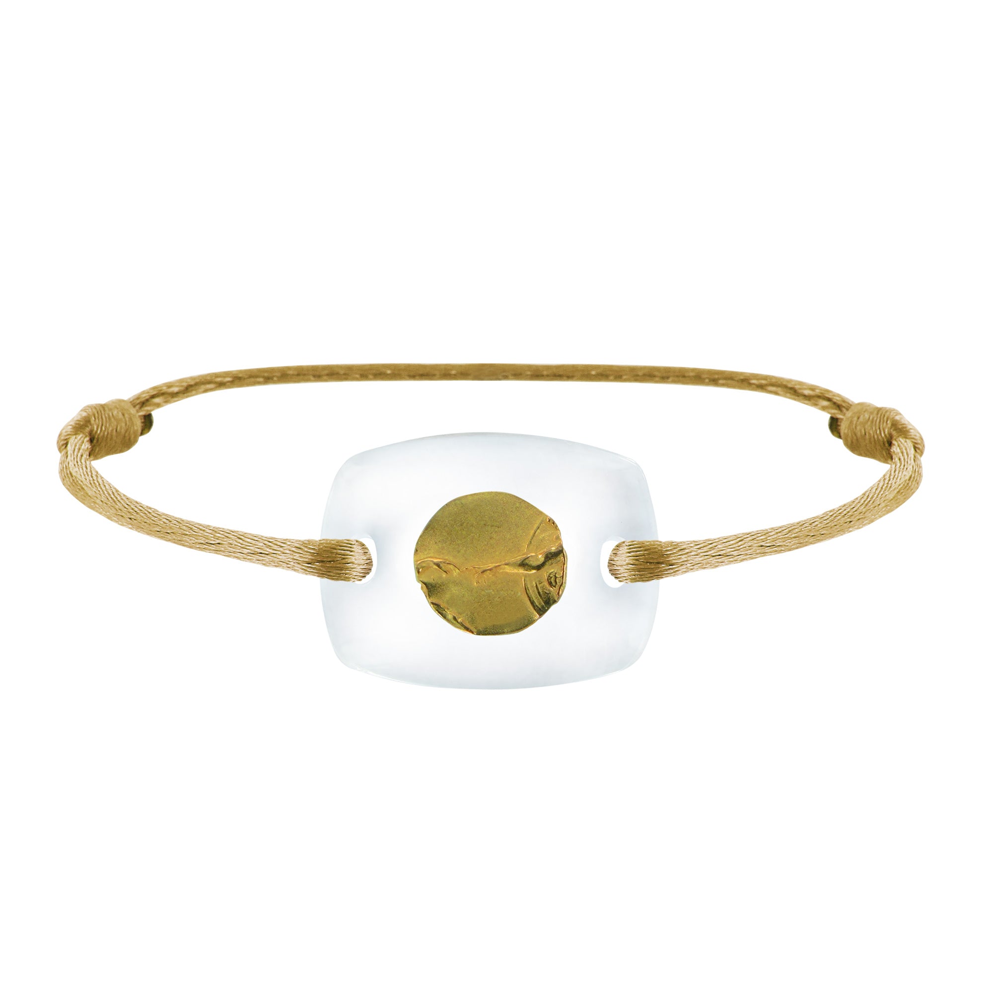 Creation du Monde emotion link bracelet in gold