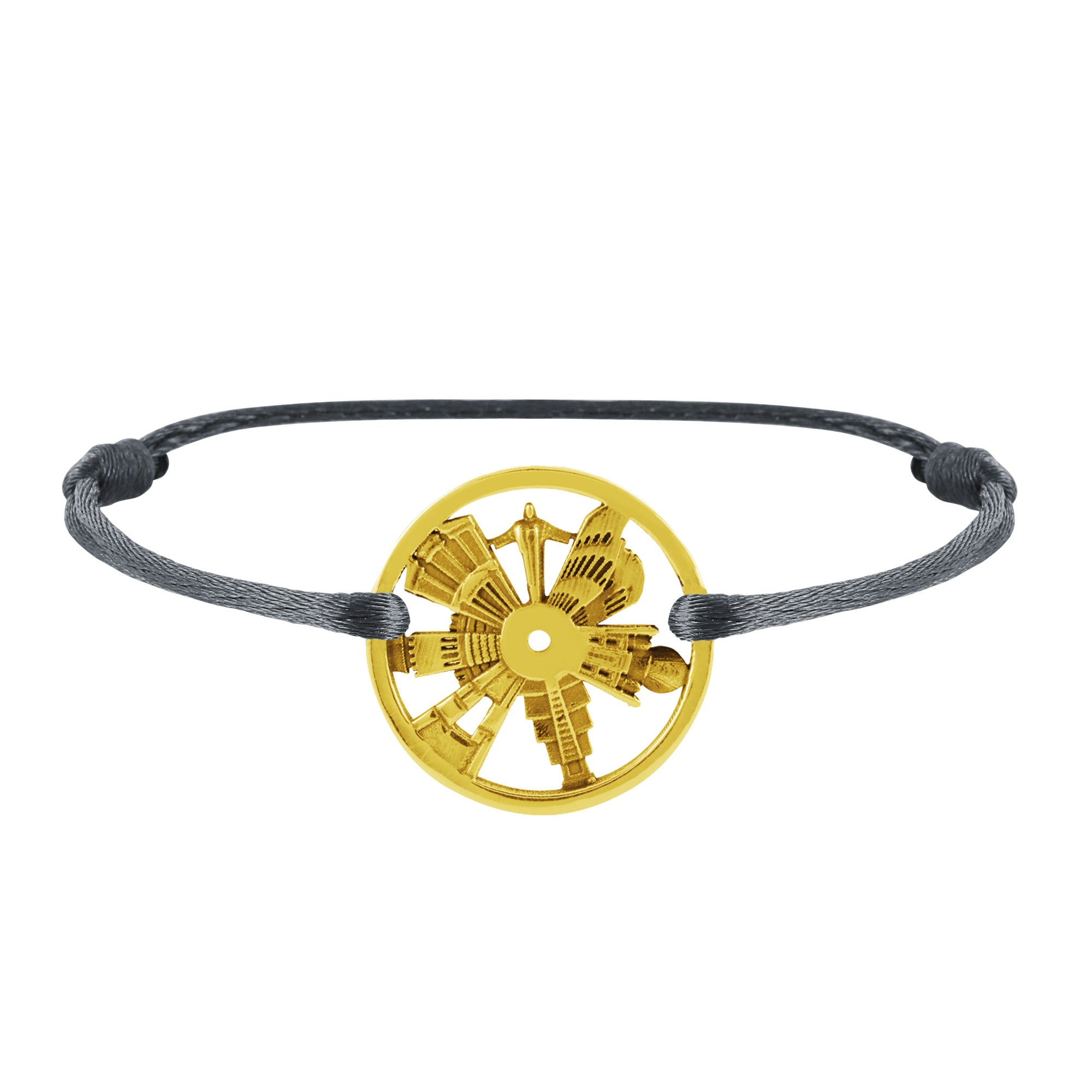 Bracelet 7 Merveilles Du Monde en Or