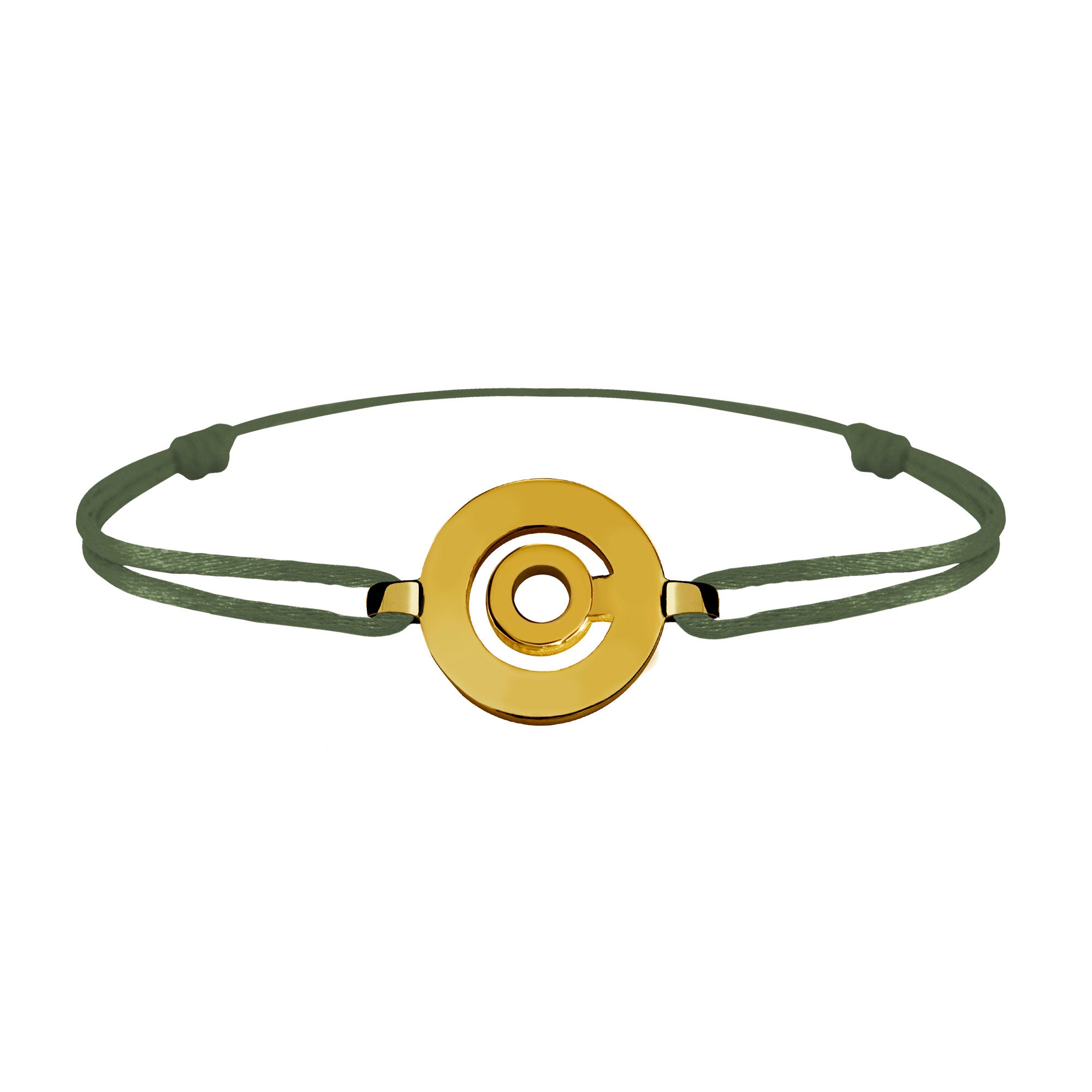 Bracelet Tournaire signe labyrinth round gold
